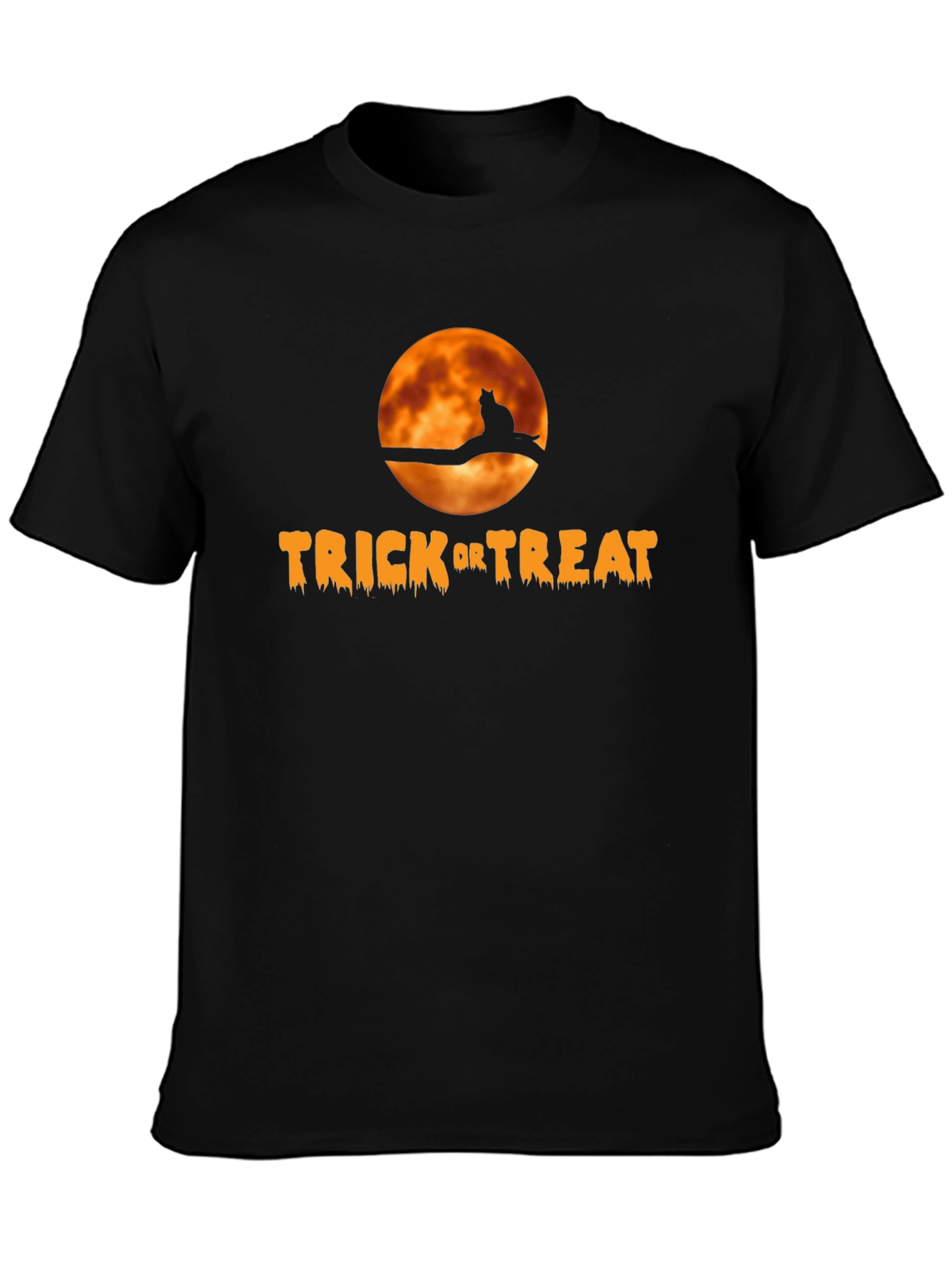 Halloween Trick or Treat Cat T-Shirt