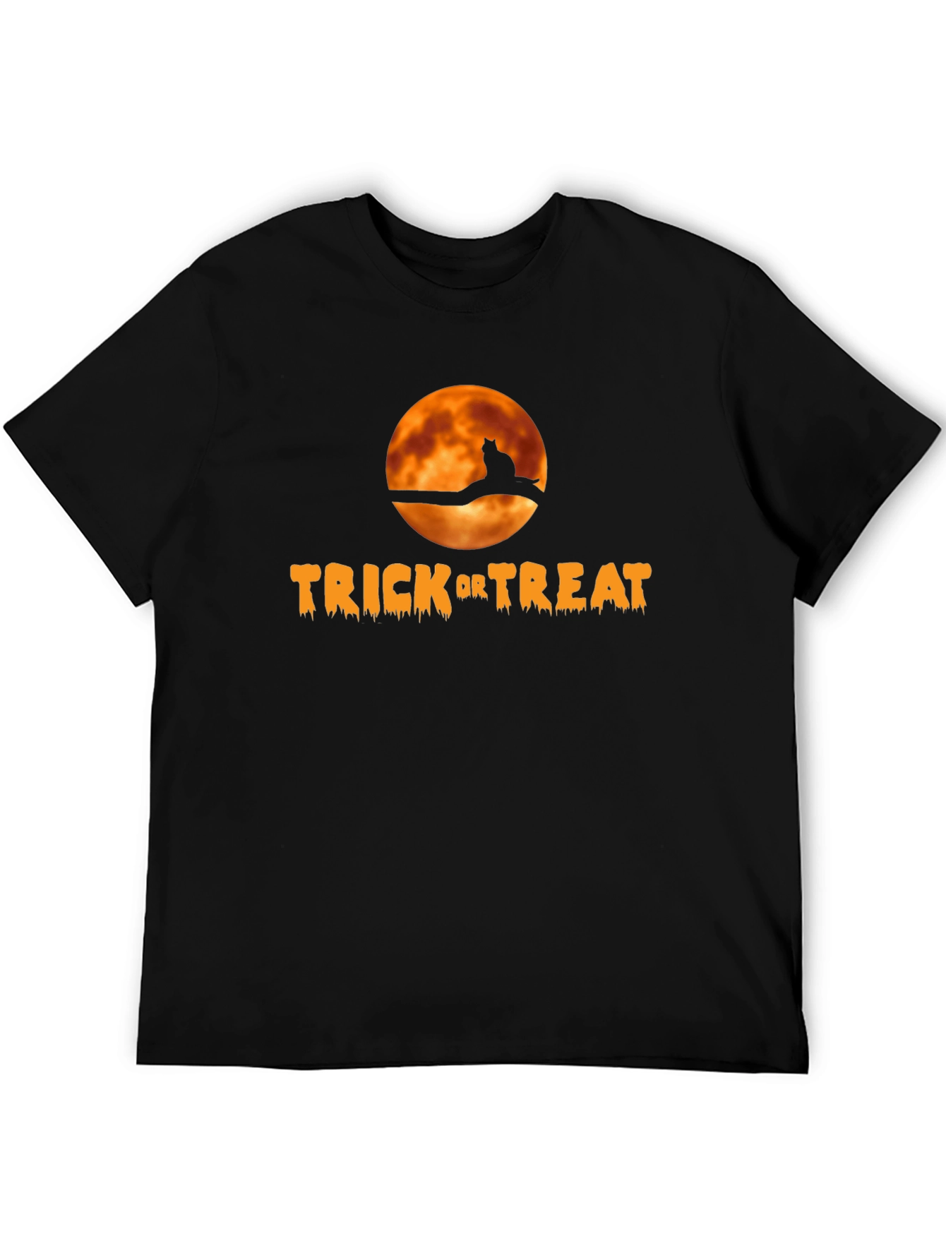 Halloween Trick or Treat Cat T-Shirt