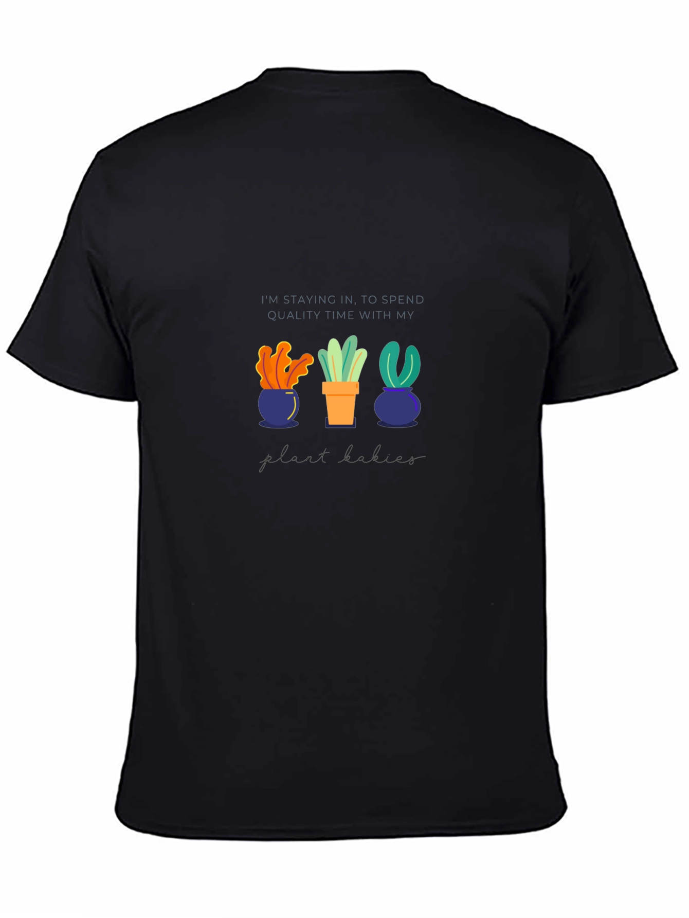 Plant Lovers Black T-Shirt