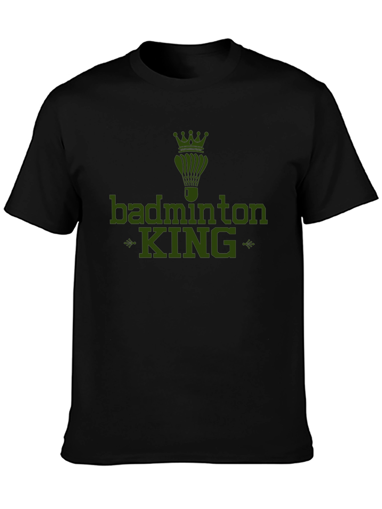 Badminton King Graphic Tee - Sports Fan Apparel