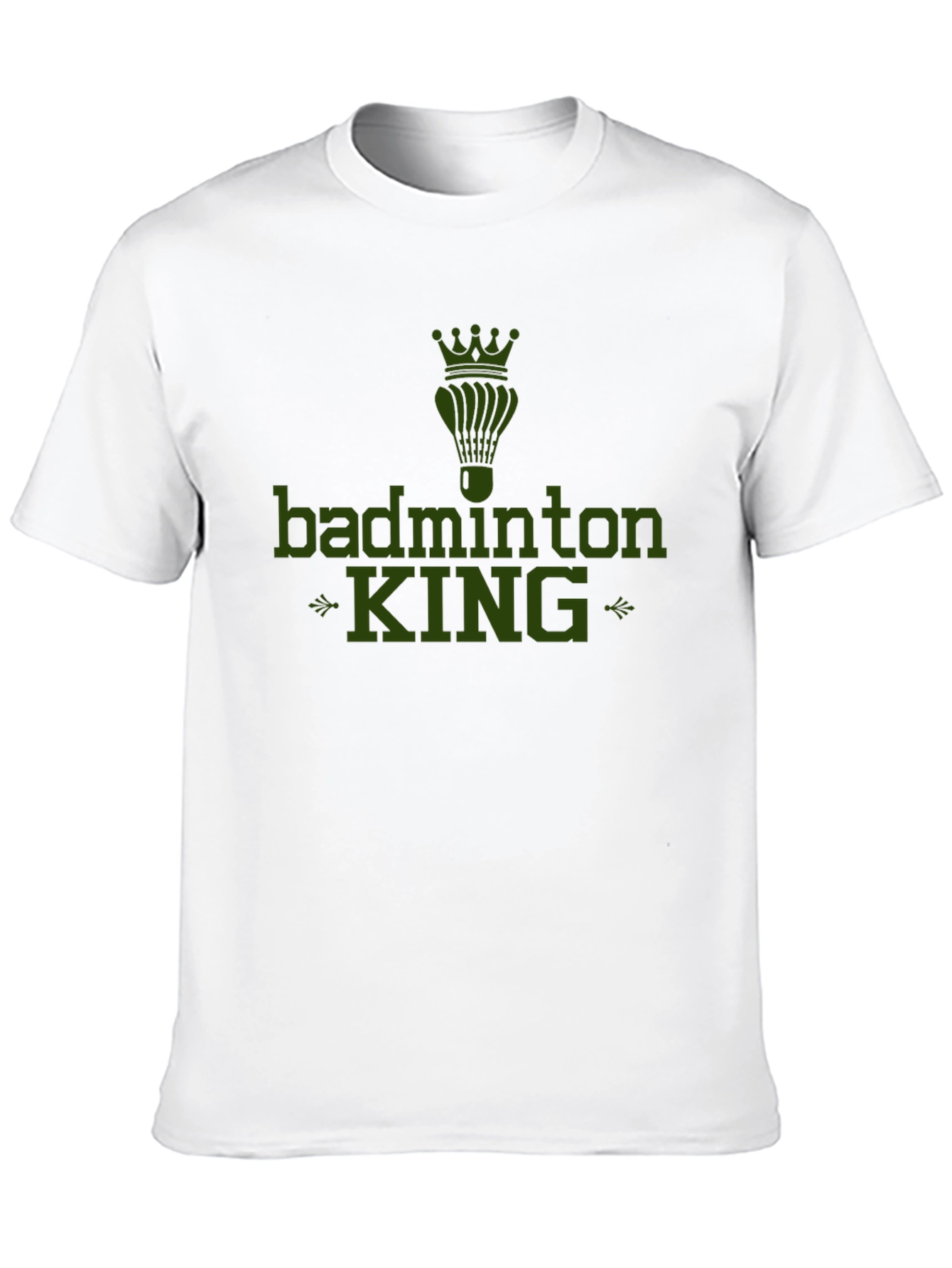 Badminton King Graphic Tee - Sports Fan Apparel
