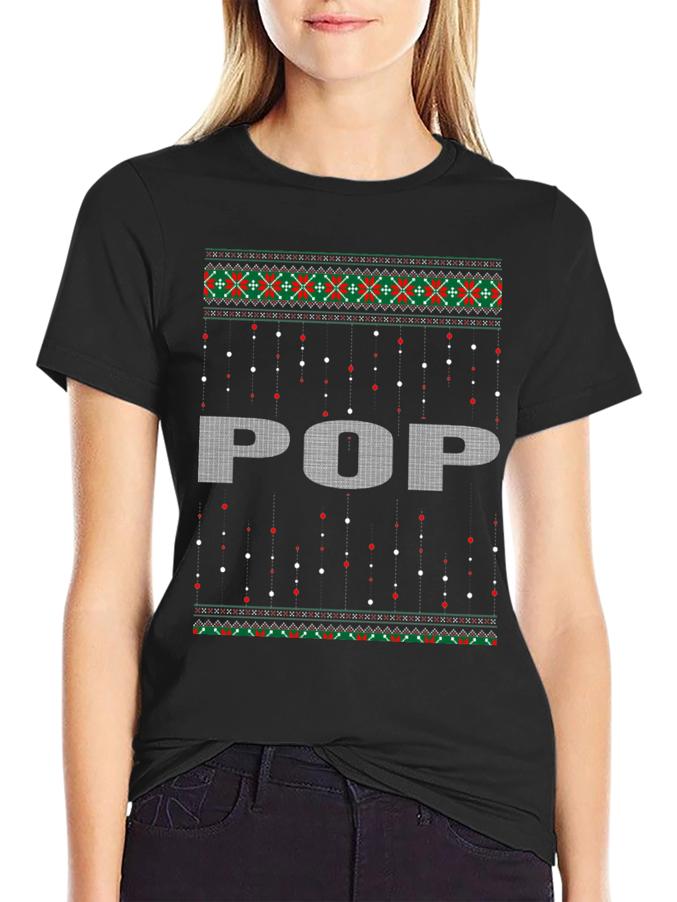 Dad Christmas T-Shirt Ugly Holiday Pop Graphic