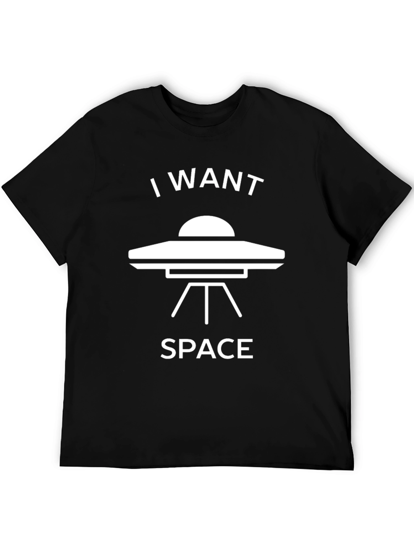 I Want Space UFO Graphic T-Shirt