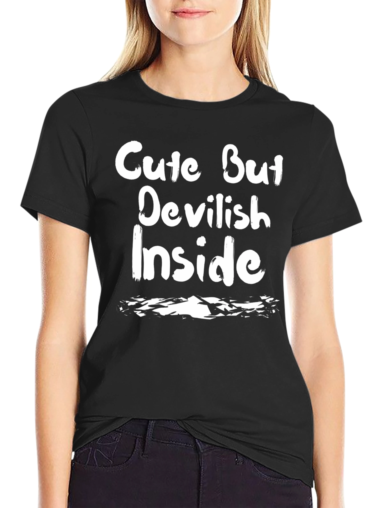 Cute But Devilish Inside Graphic T-Shirt