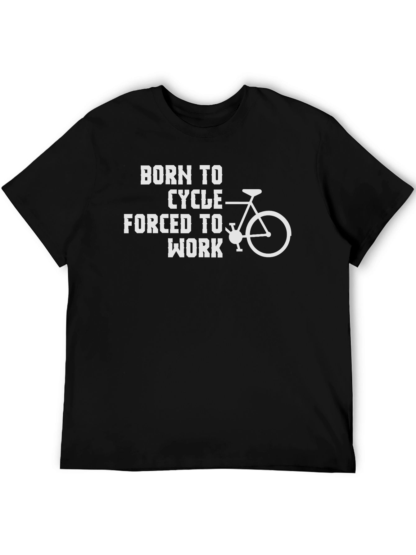 Born to Cycle Black Graphic Tee