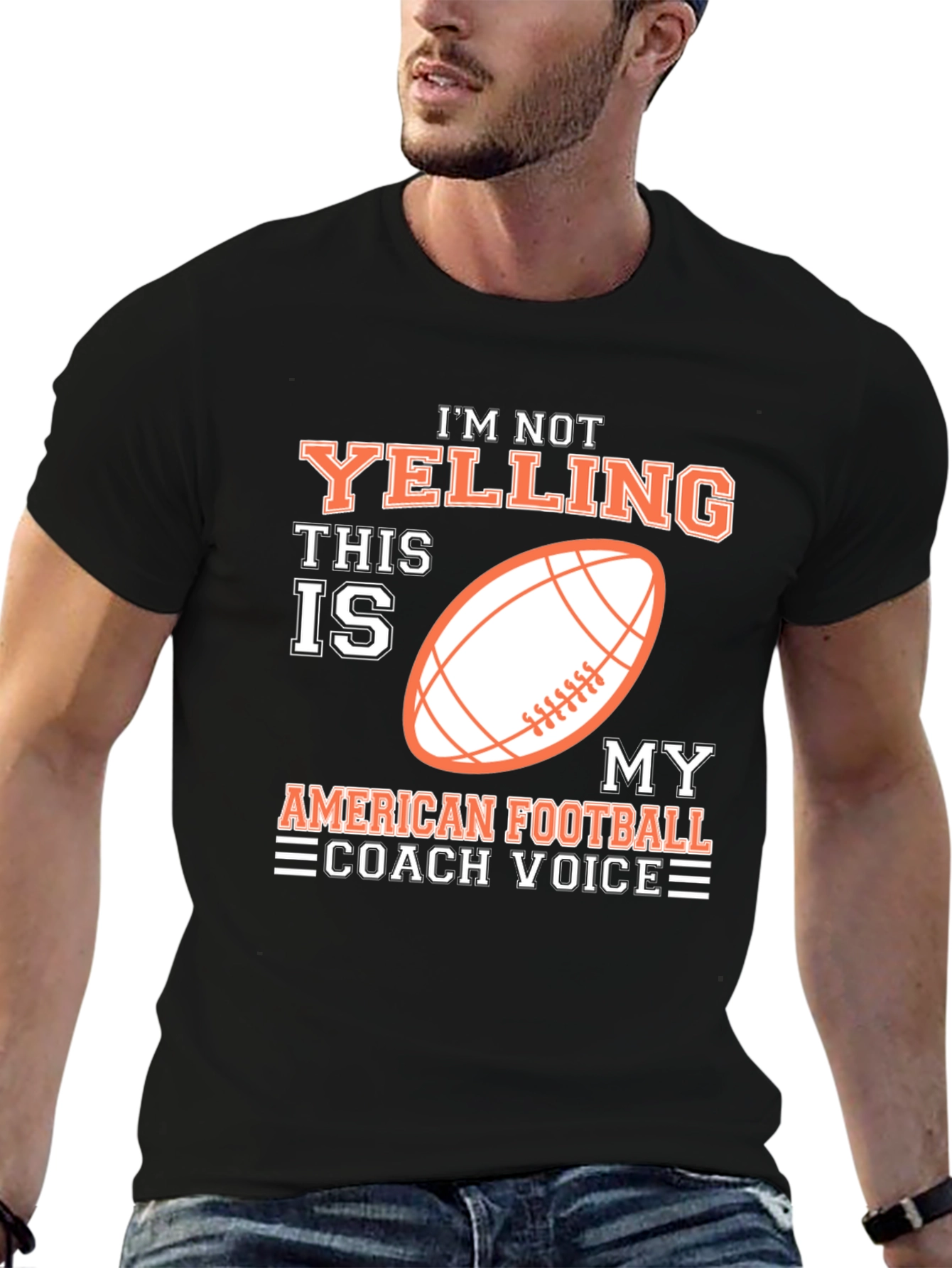 Football Coach Voice Graphic T-Shirt