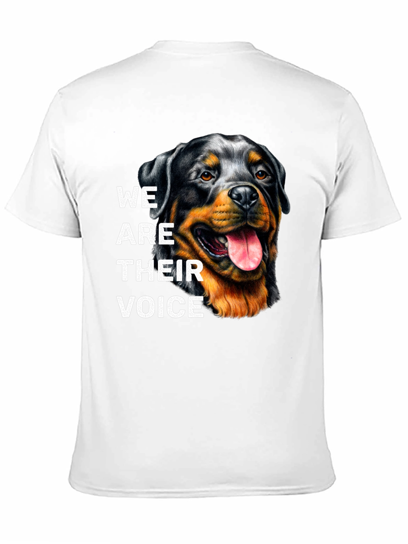 Rottweiler Dog Lover T-Shirt - We Are Their Voice