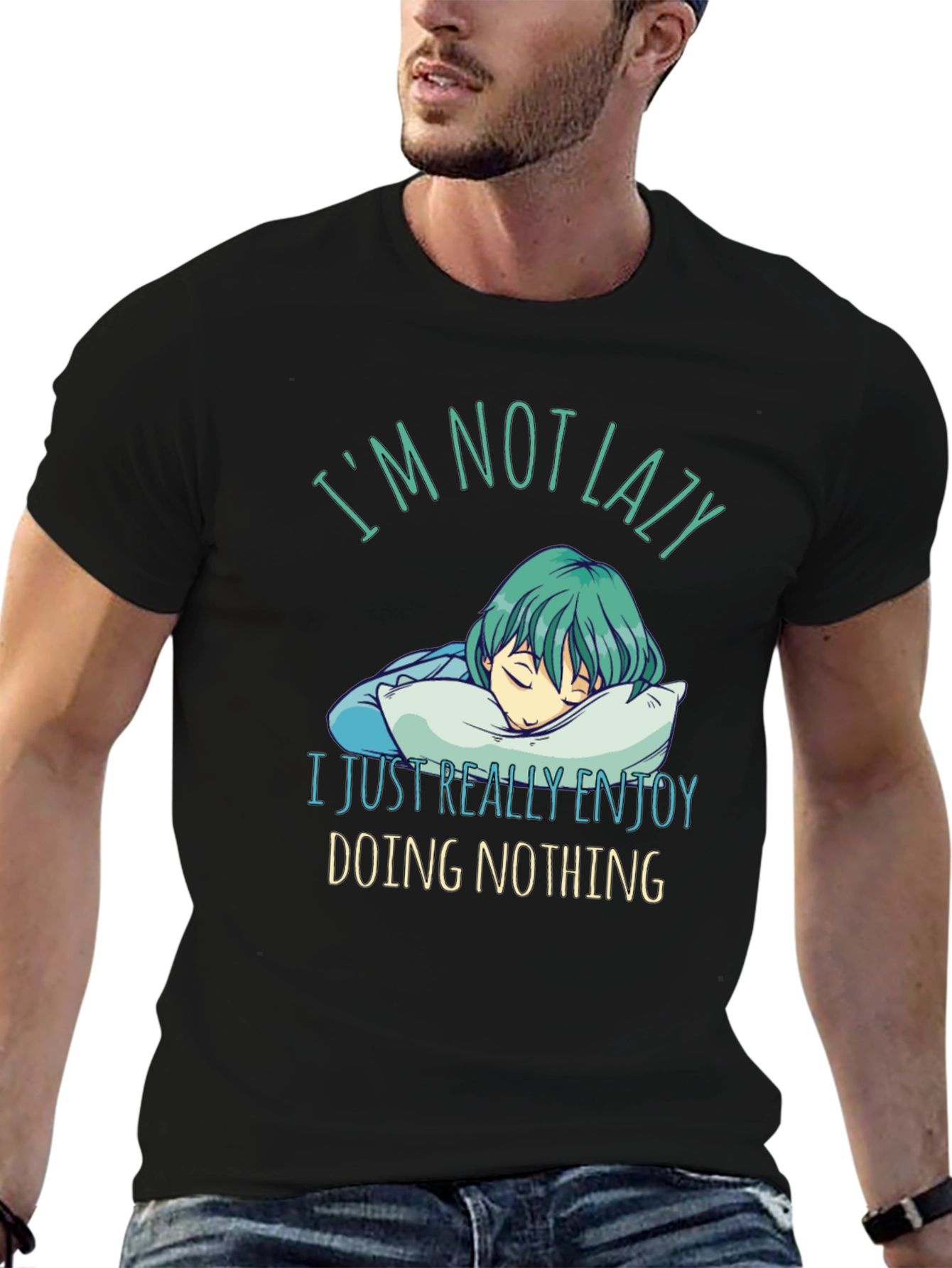 Lazy Enjoy Doing Nothing Graphic Tee