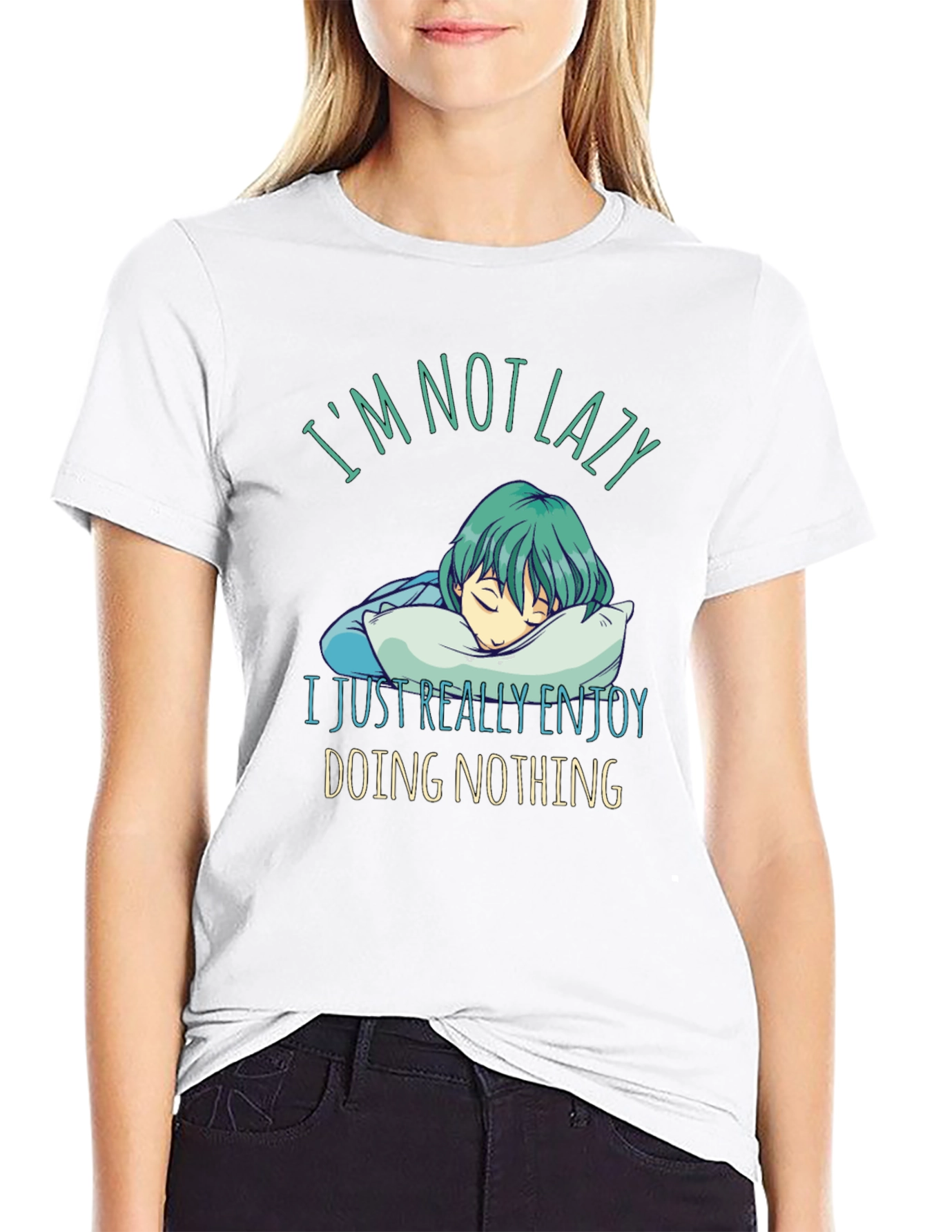 Lazy Enjoy Doing Nothing Graphic Tee