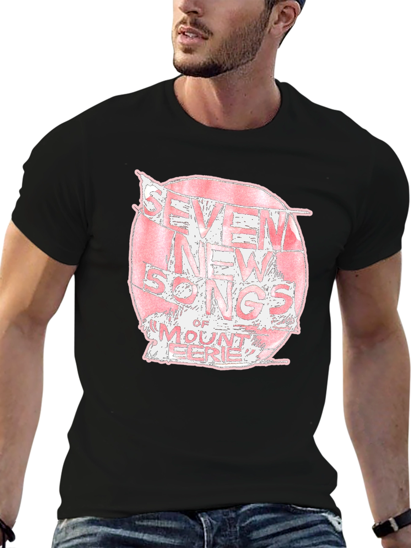 Seven New Songs Mount Eerie Black T-Shirt