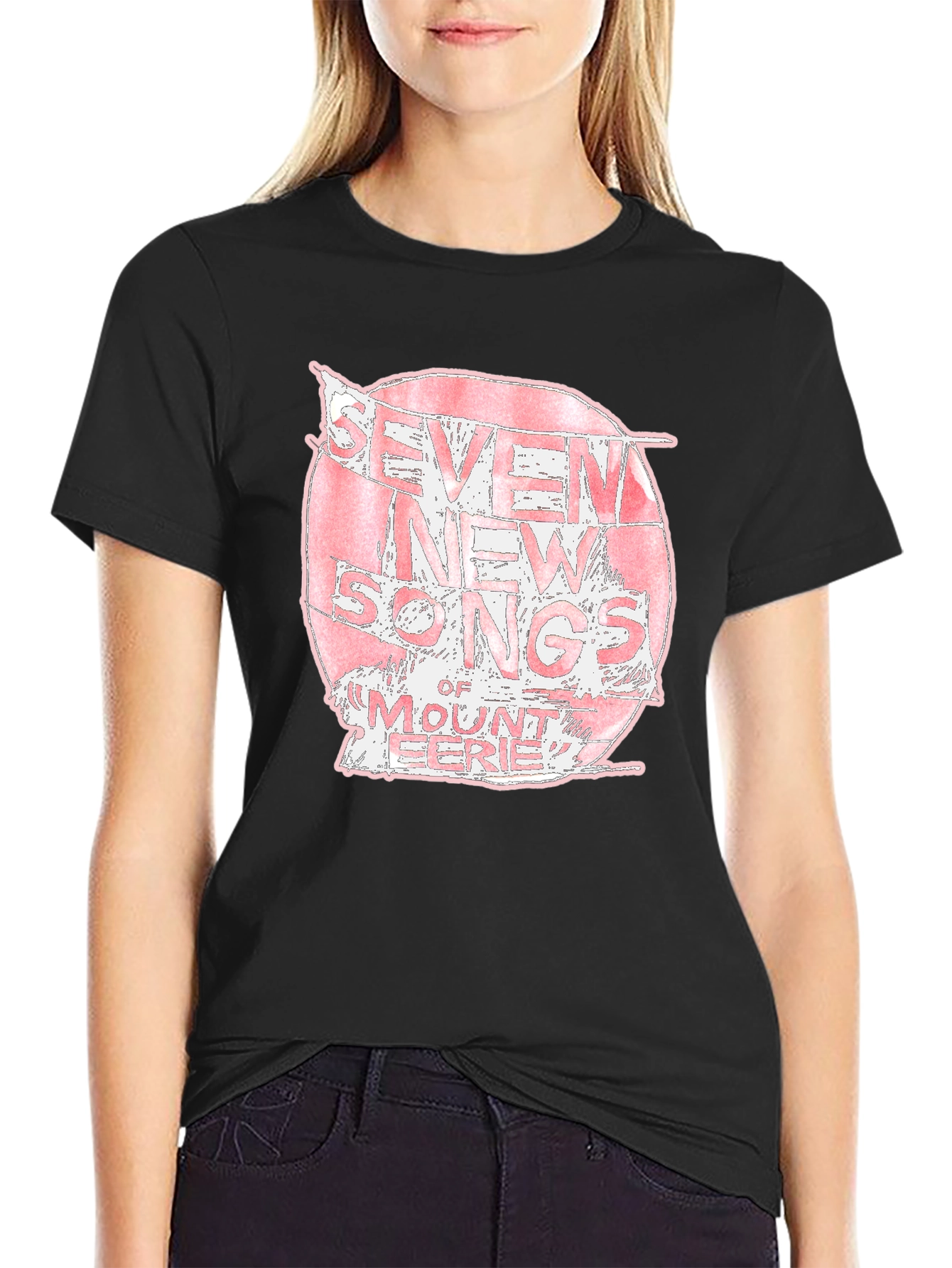 Seven New Songs Mount Eerie Black T-Shirt