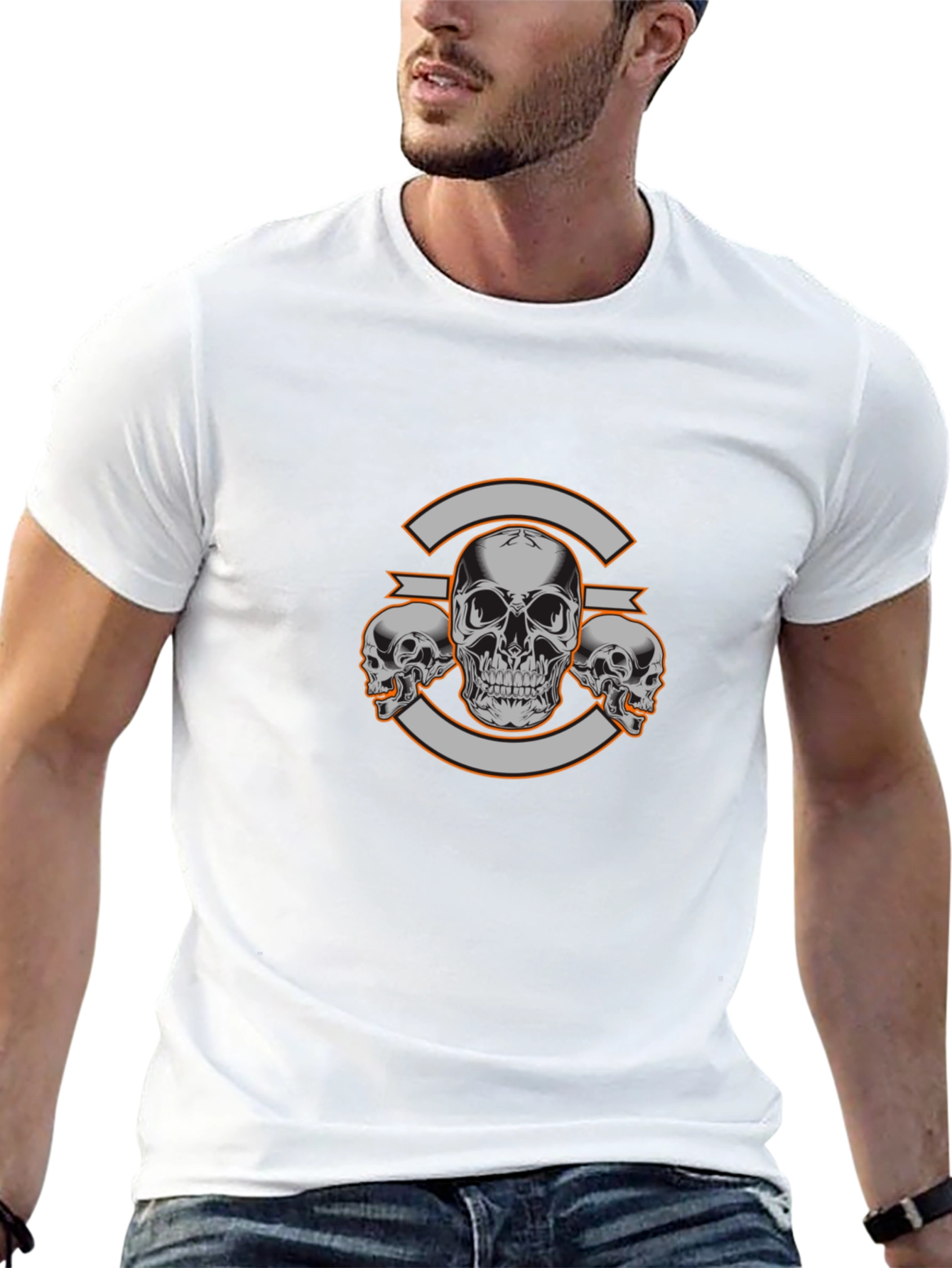 Skull Graphic Tee - Bold Design Everyday Wear