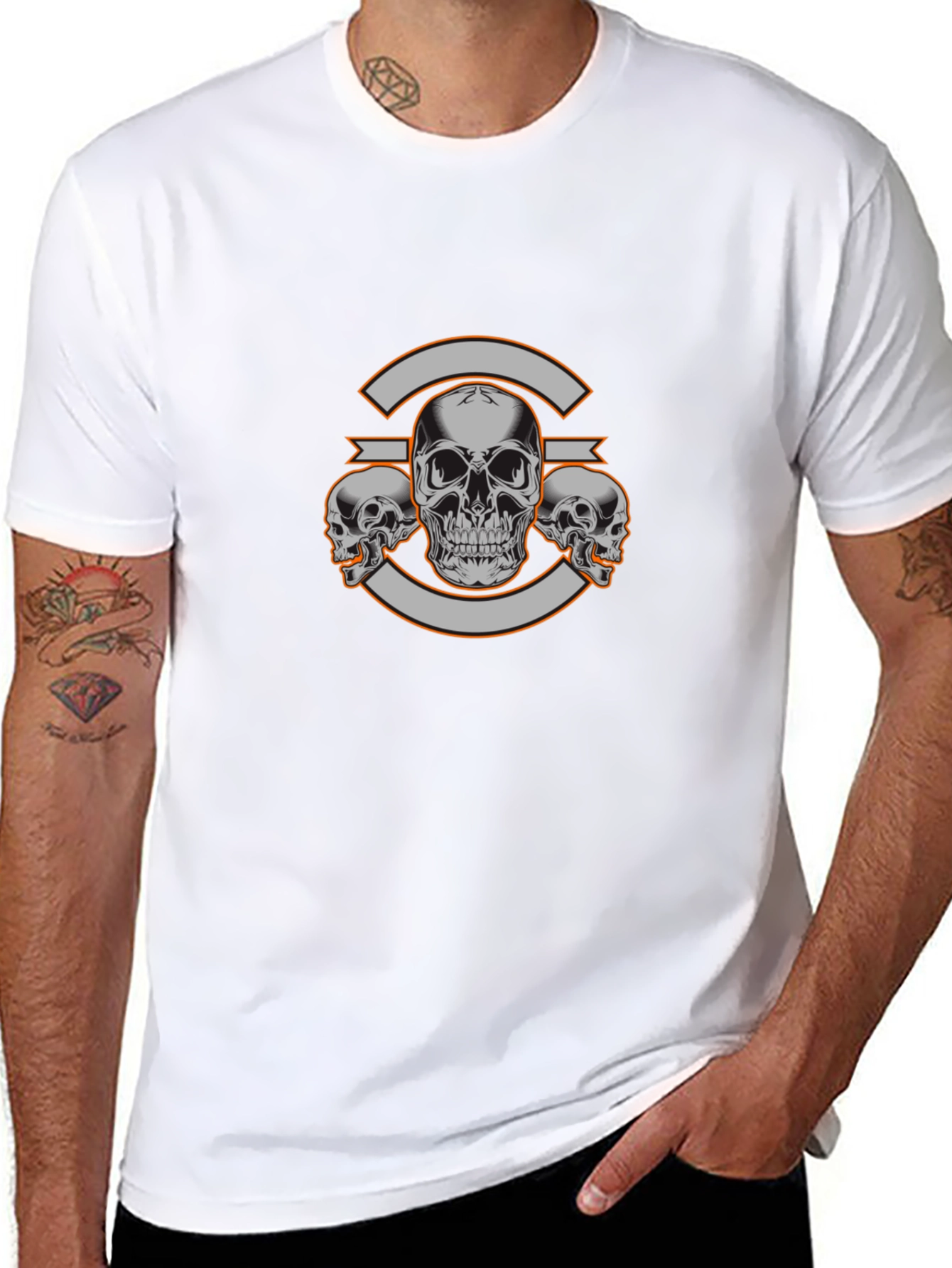 Skull Graphic Tee - Bold Design Everyday Wear