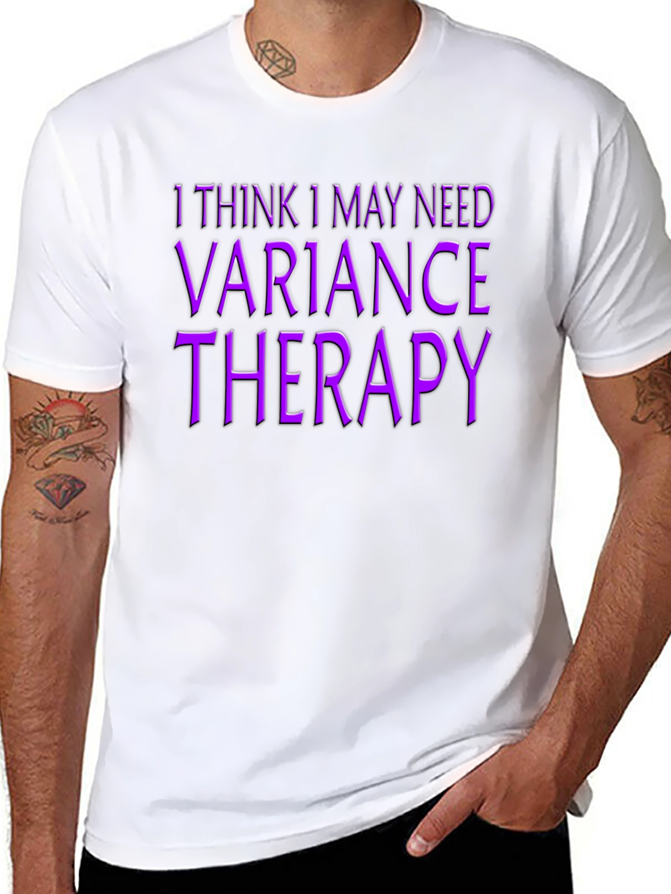 Variance Therapy T-Shirt - Black Novelty Tee