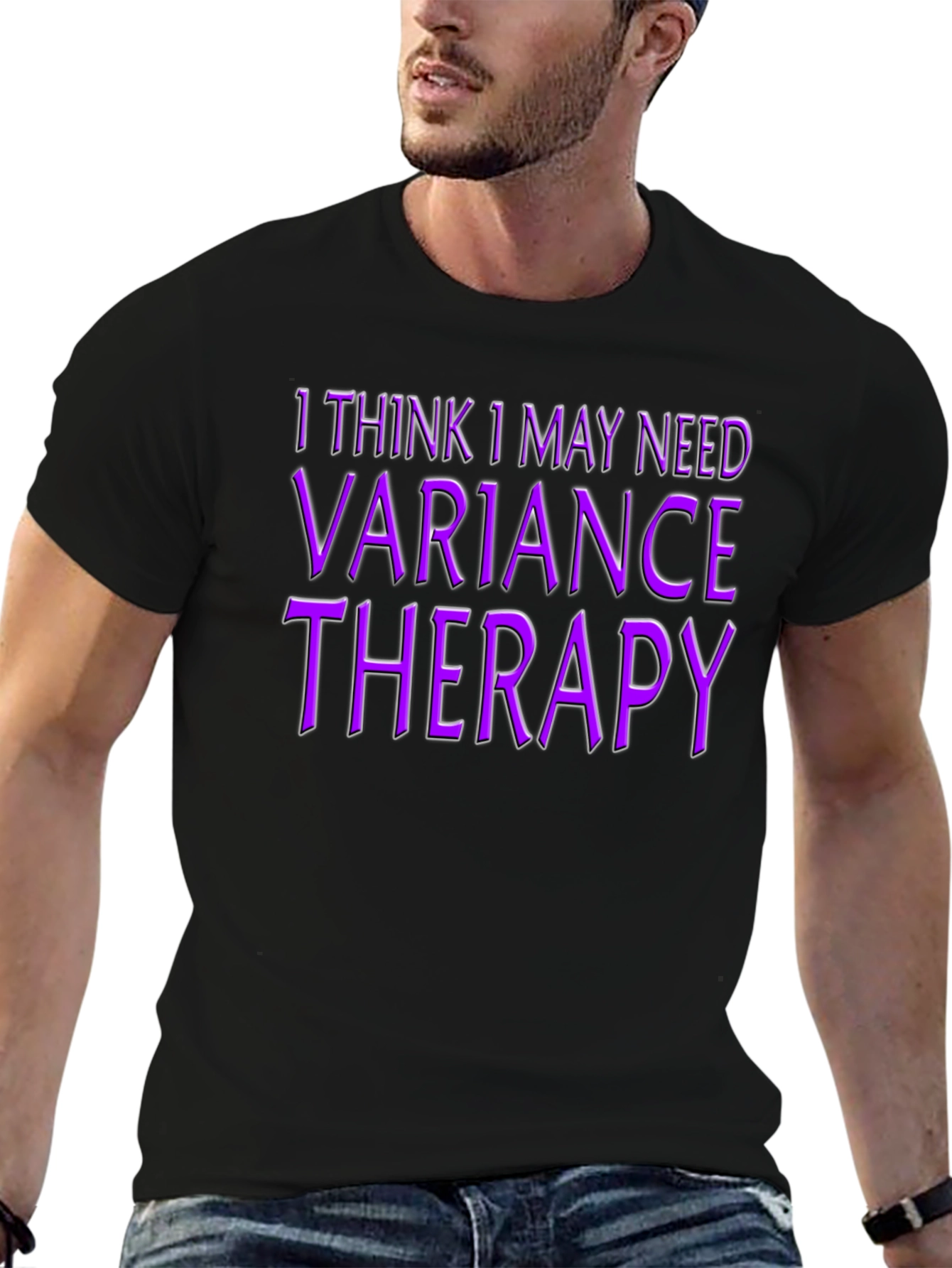 Variance Therapy T-Shirt - Black Novelty Tee