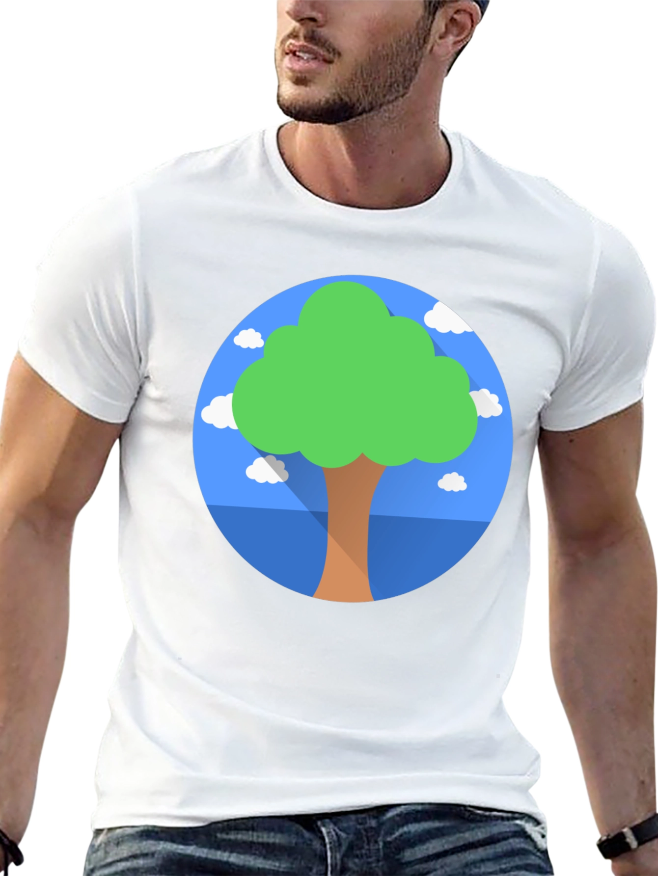 Nature Lover Tee: Tree Graphic Black T-Shirt