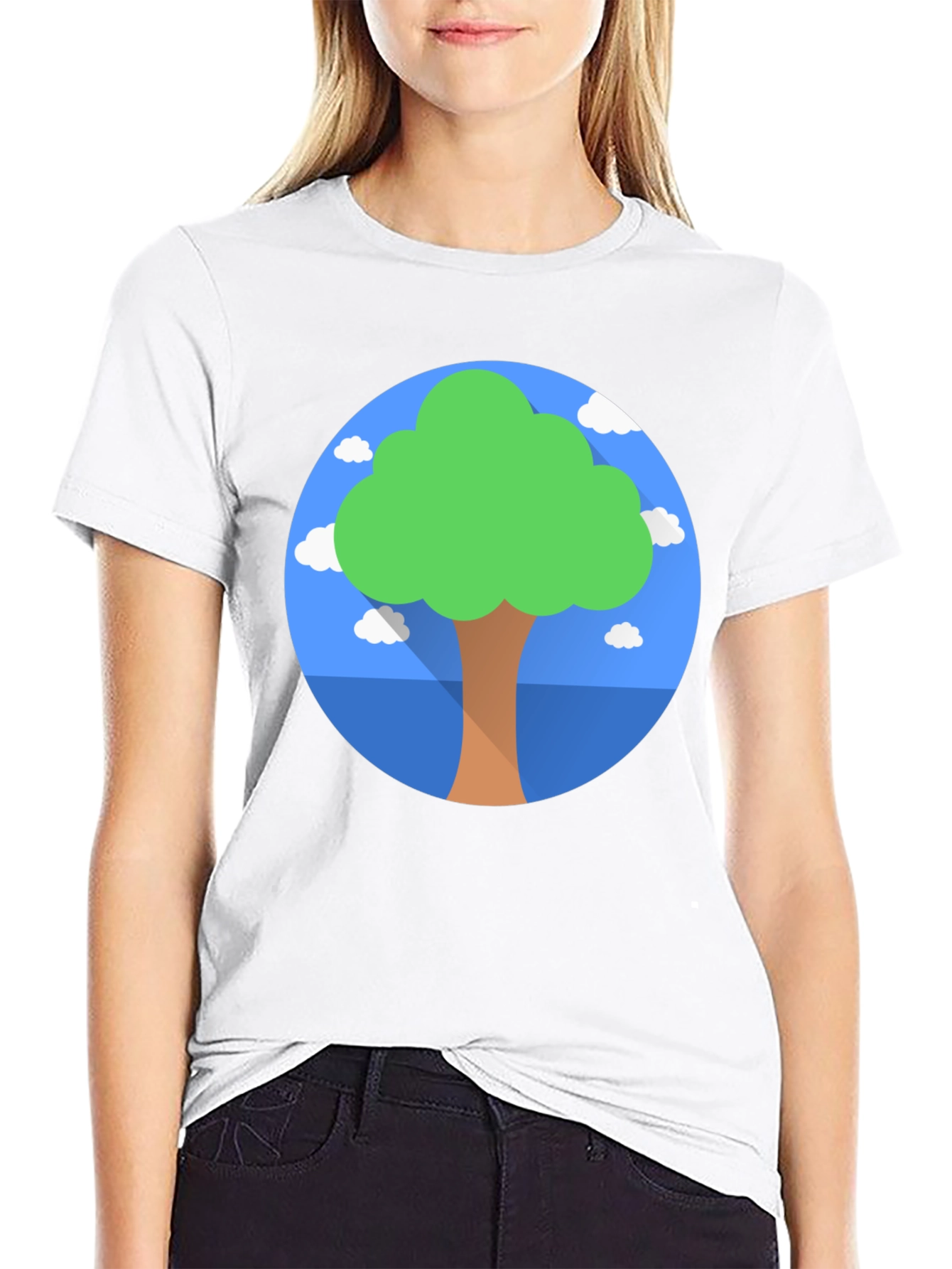 Nature Lover Tee: Tree Graphic Black T-Shirt