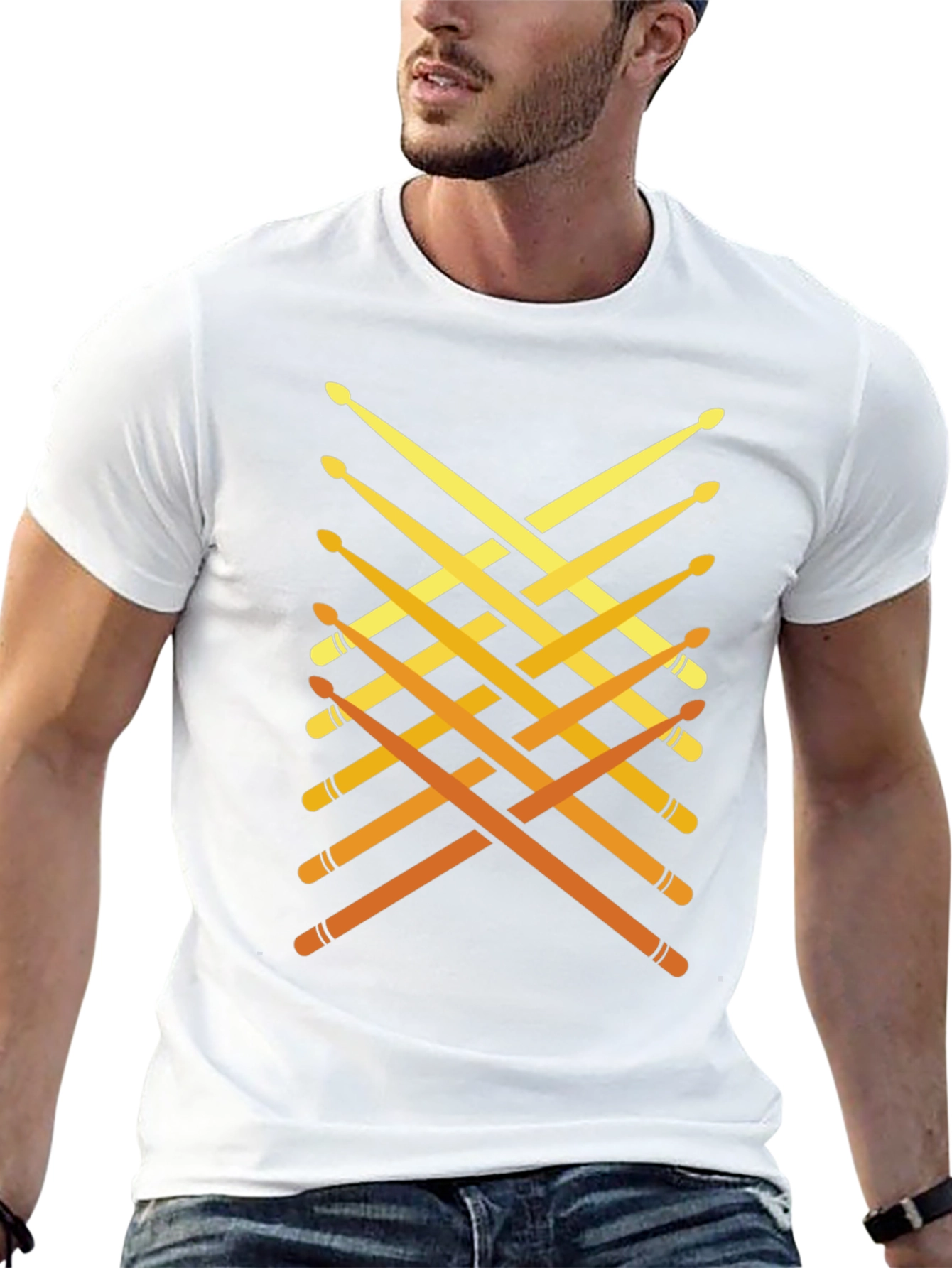 Drumsticks Graphic Tee - Musician Style
