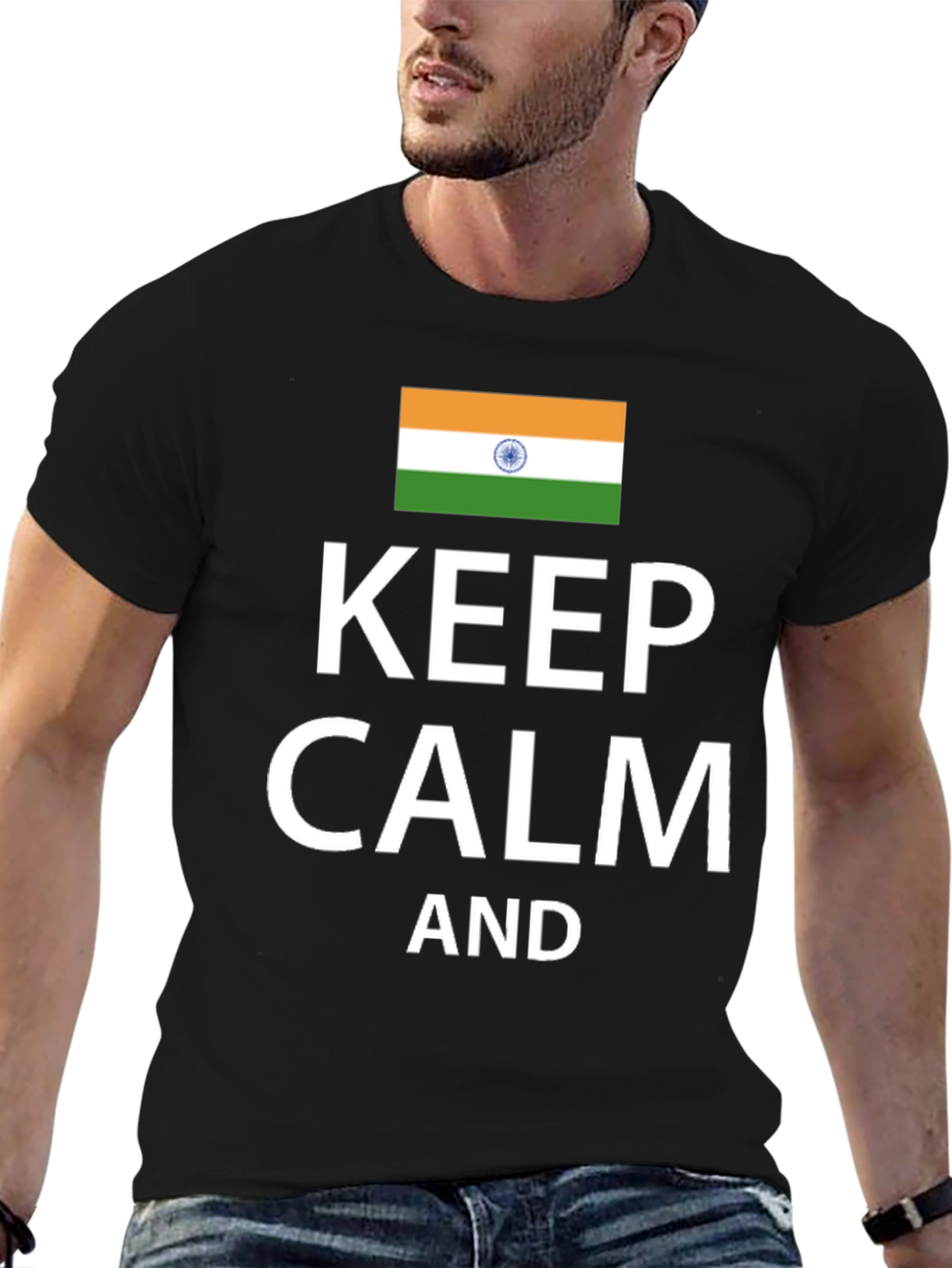 Keep Calm India Flag T-Shirt