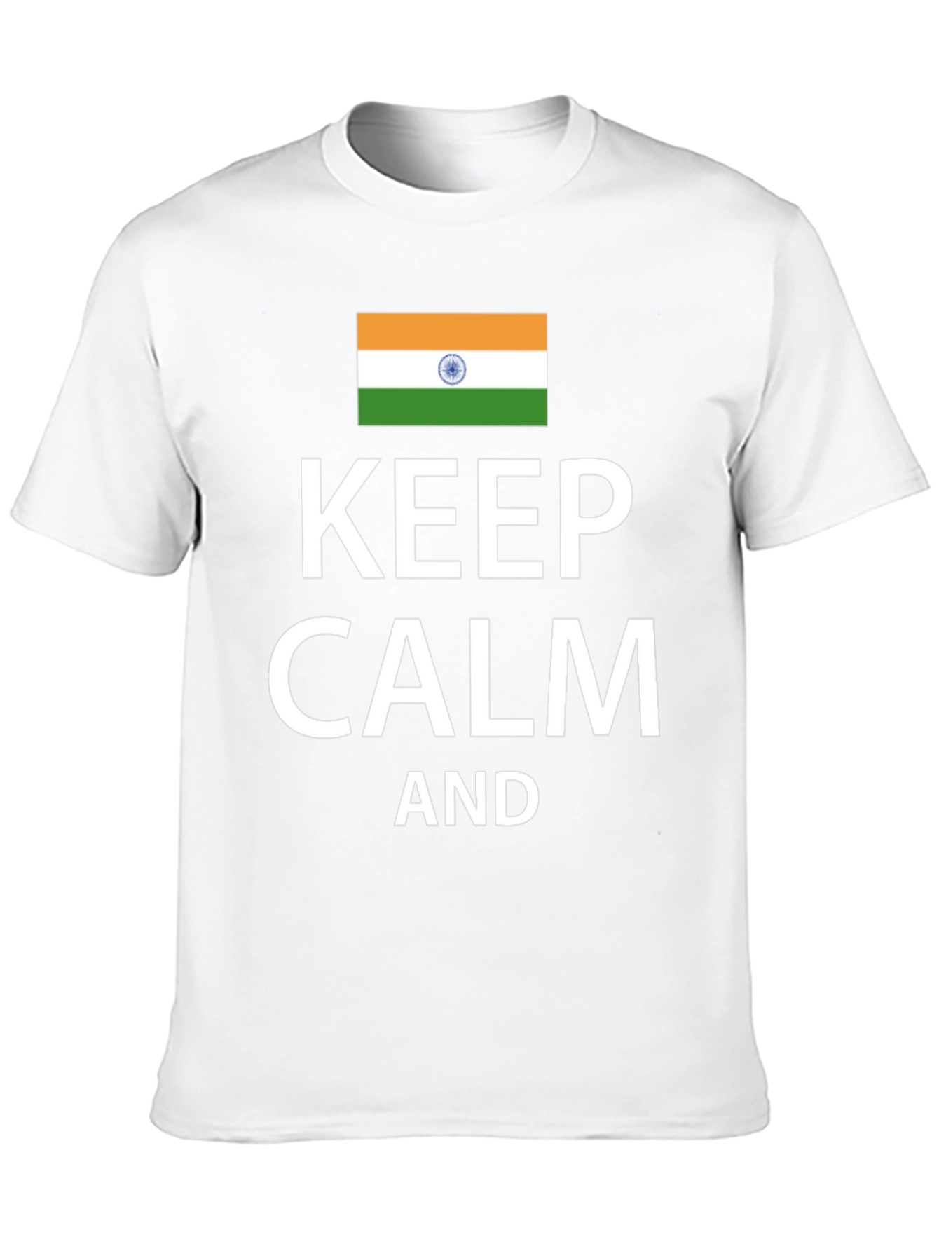 Keep Calm India Flag T-Shirt