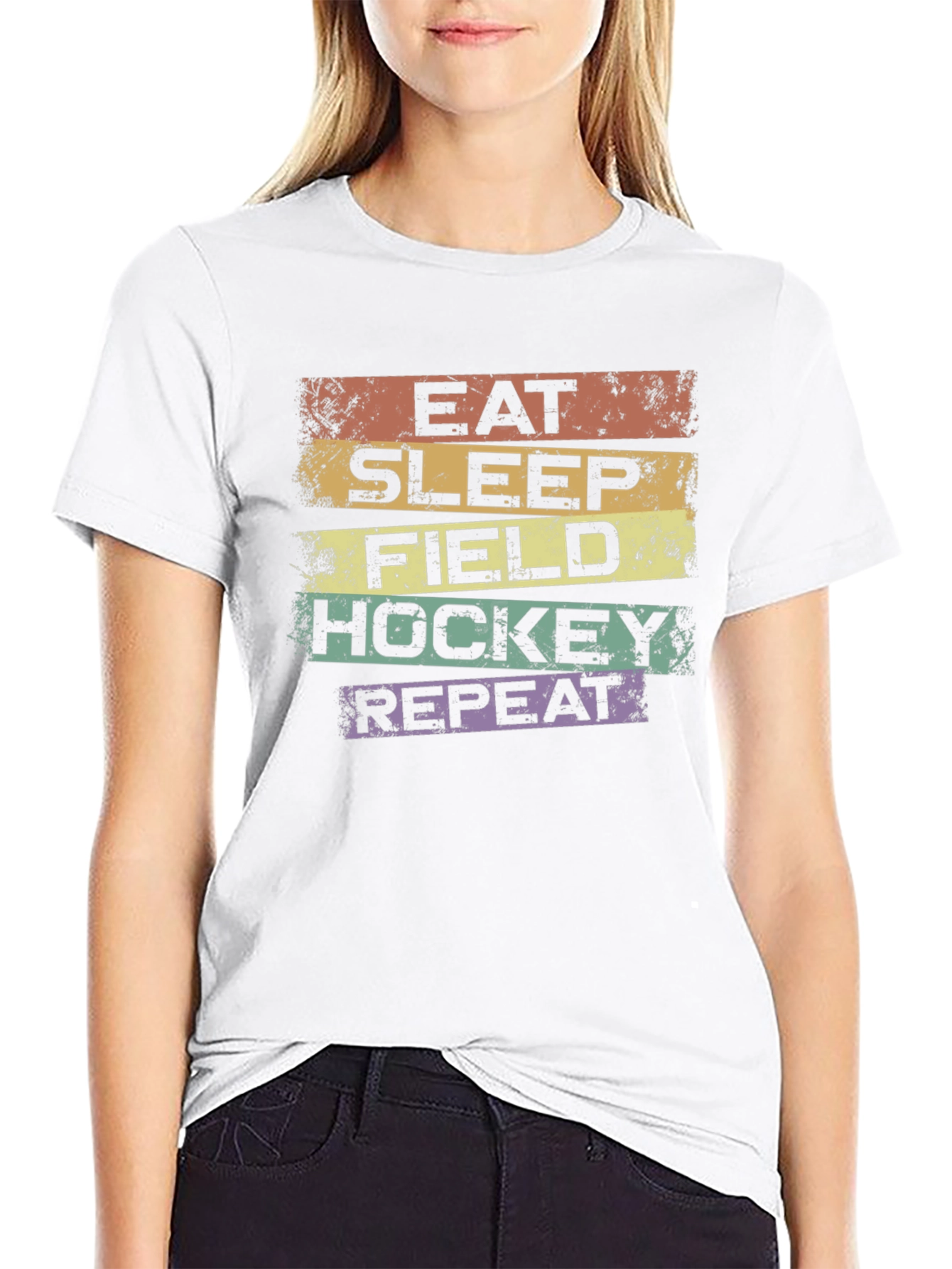 Eat Sleep Field Hockey Repeat T-Shirt