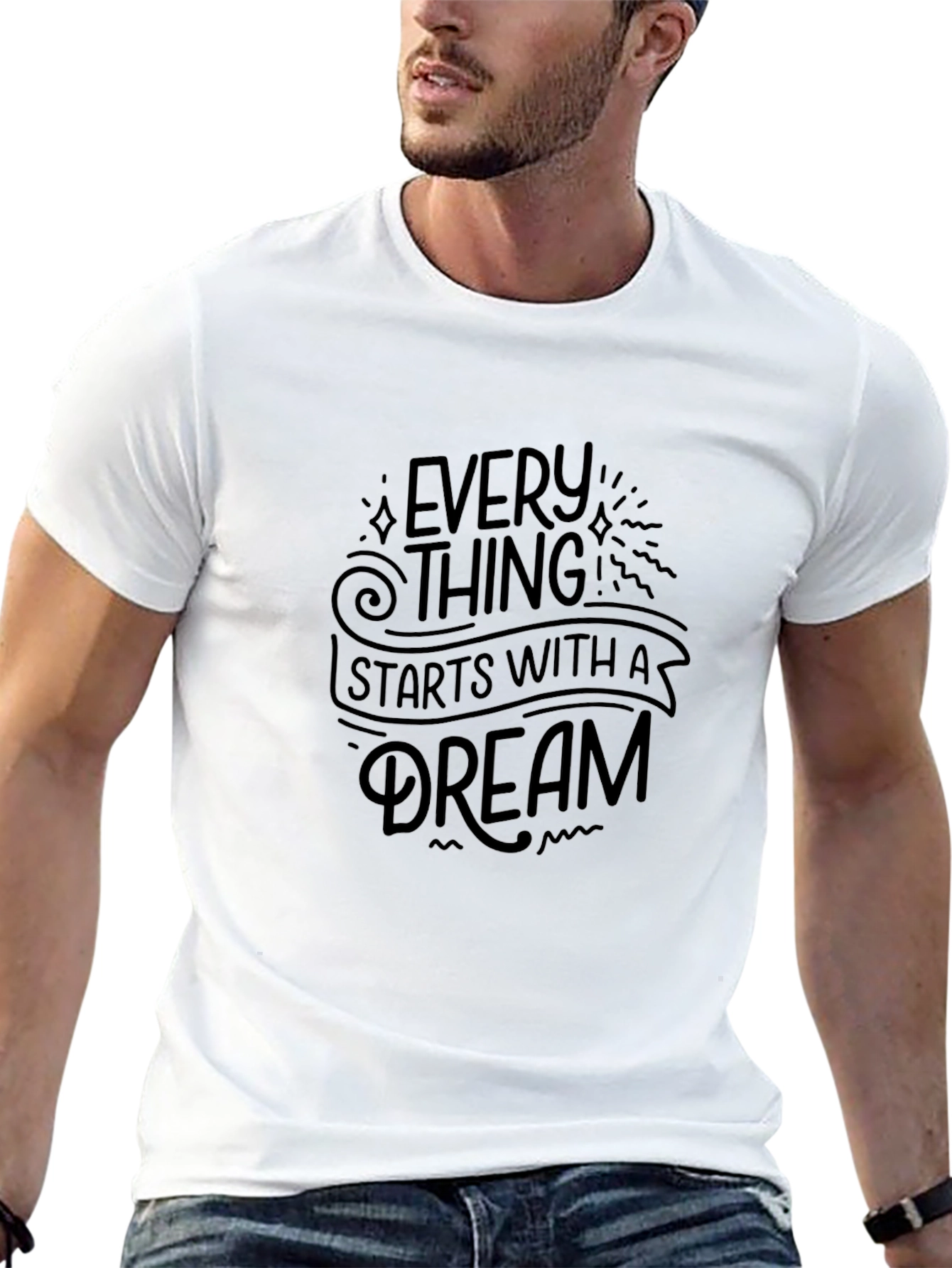 Inspirational Dream T-Shirt - Motivational Black Tee