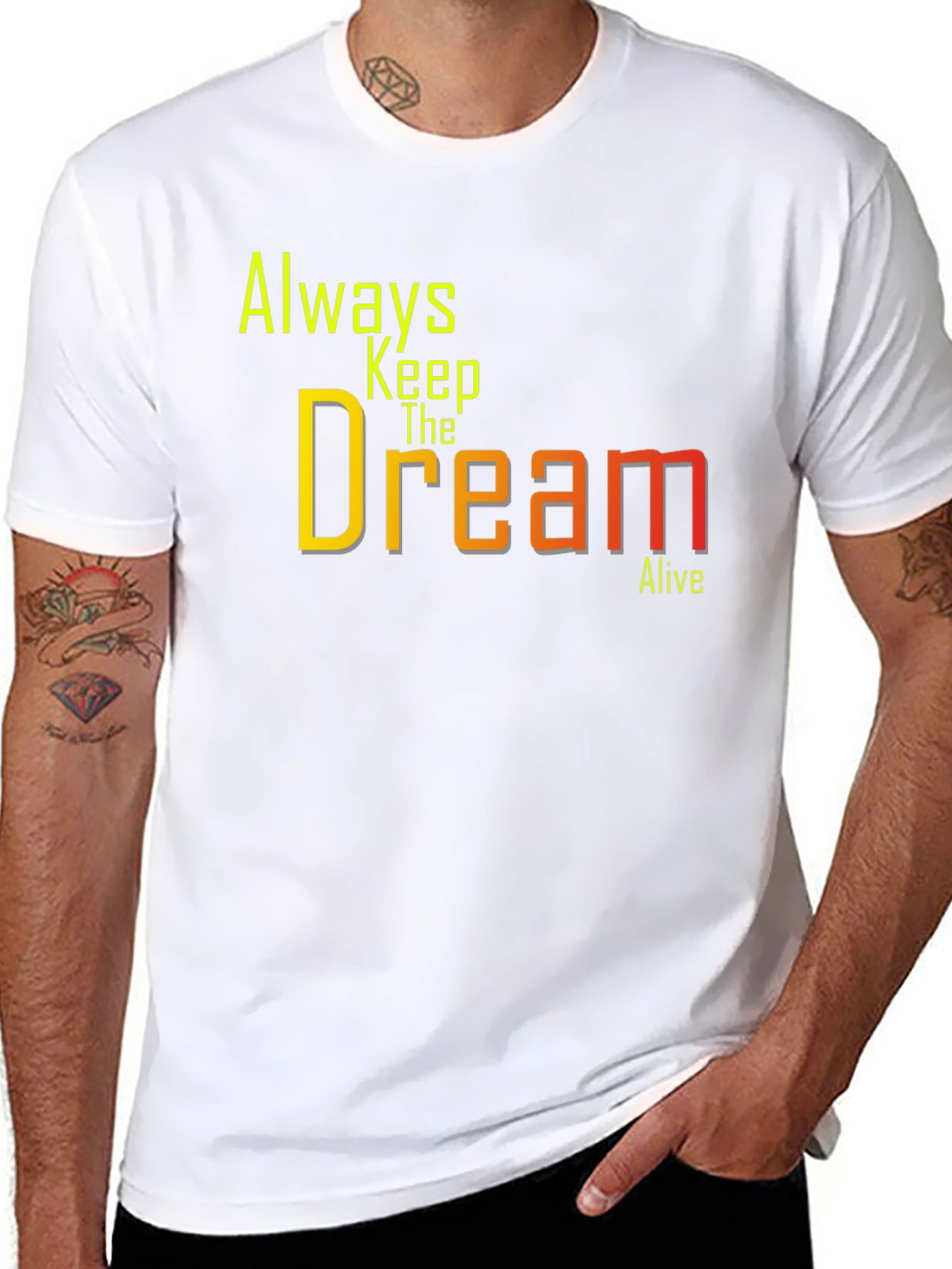 Always Keep The Dream Alive Black Graphic Tee