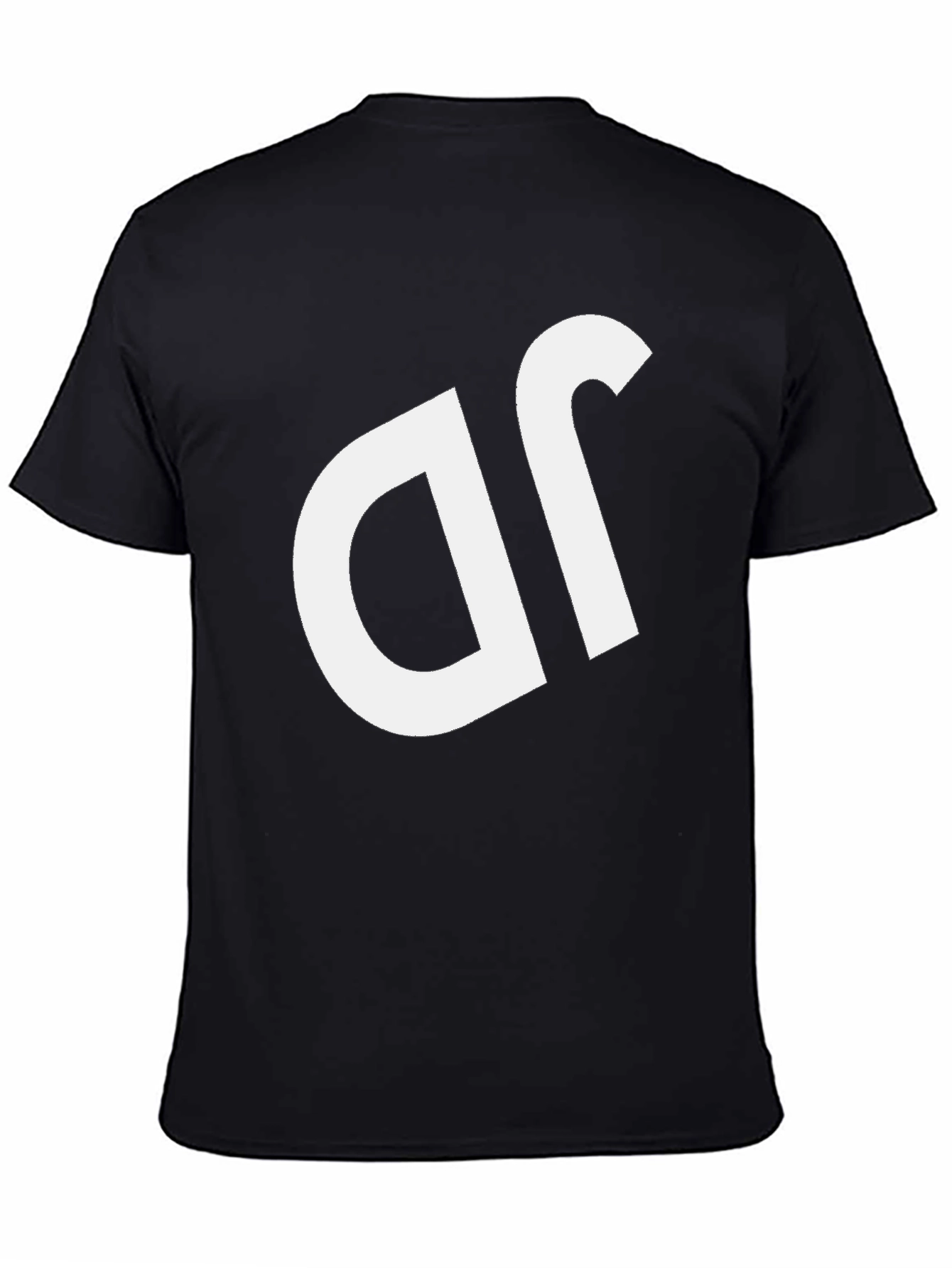 Black T-Shirt with White dR Logo