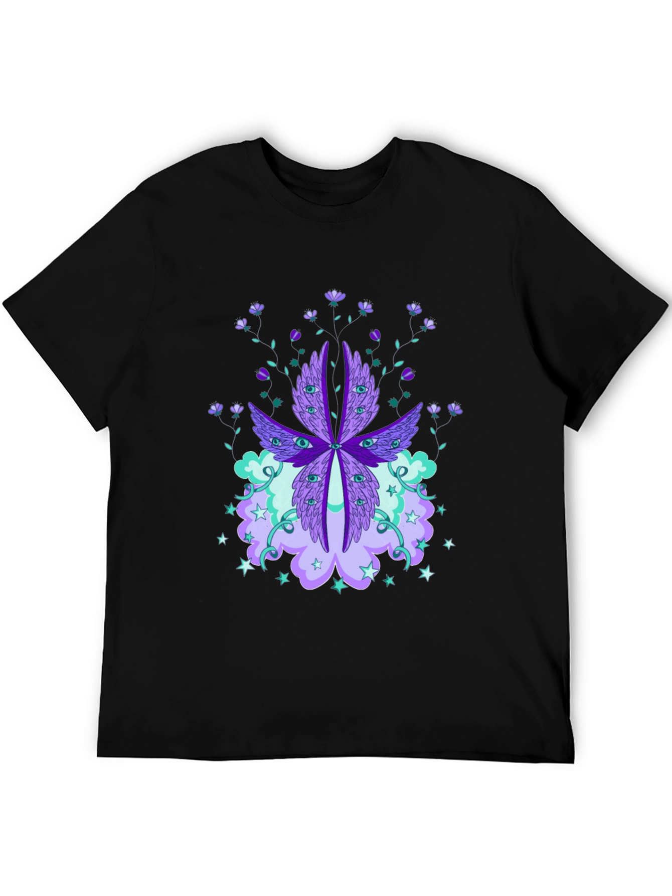 Mystic Eye & Floral Graphic Tee