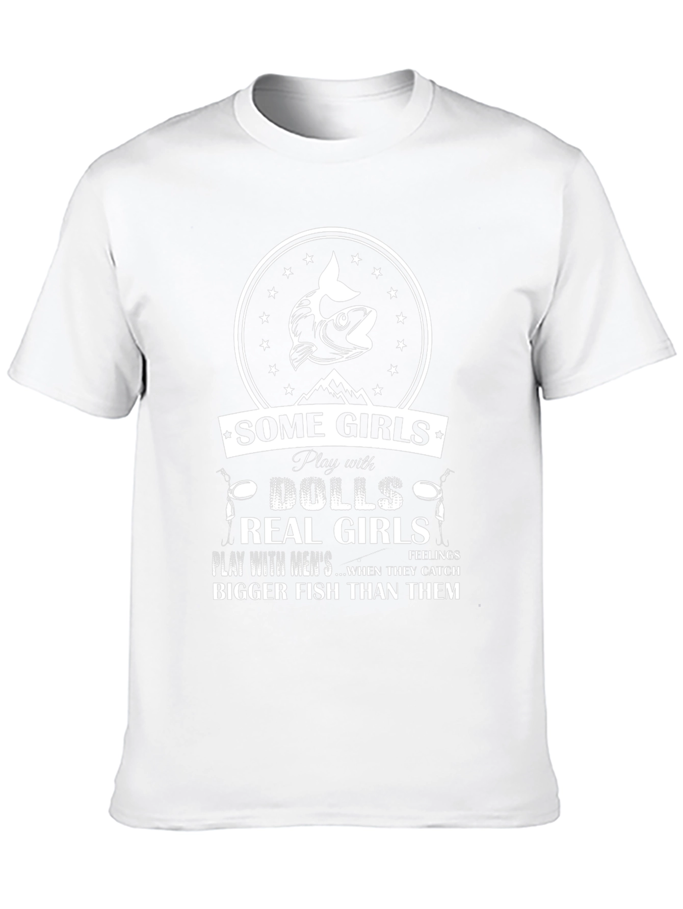 Fishing Humor T-Shirt: Real Girls Catch Bigger Fish