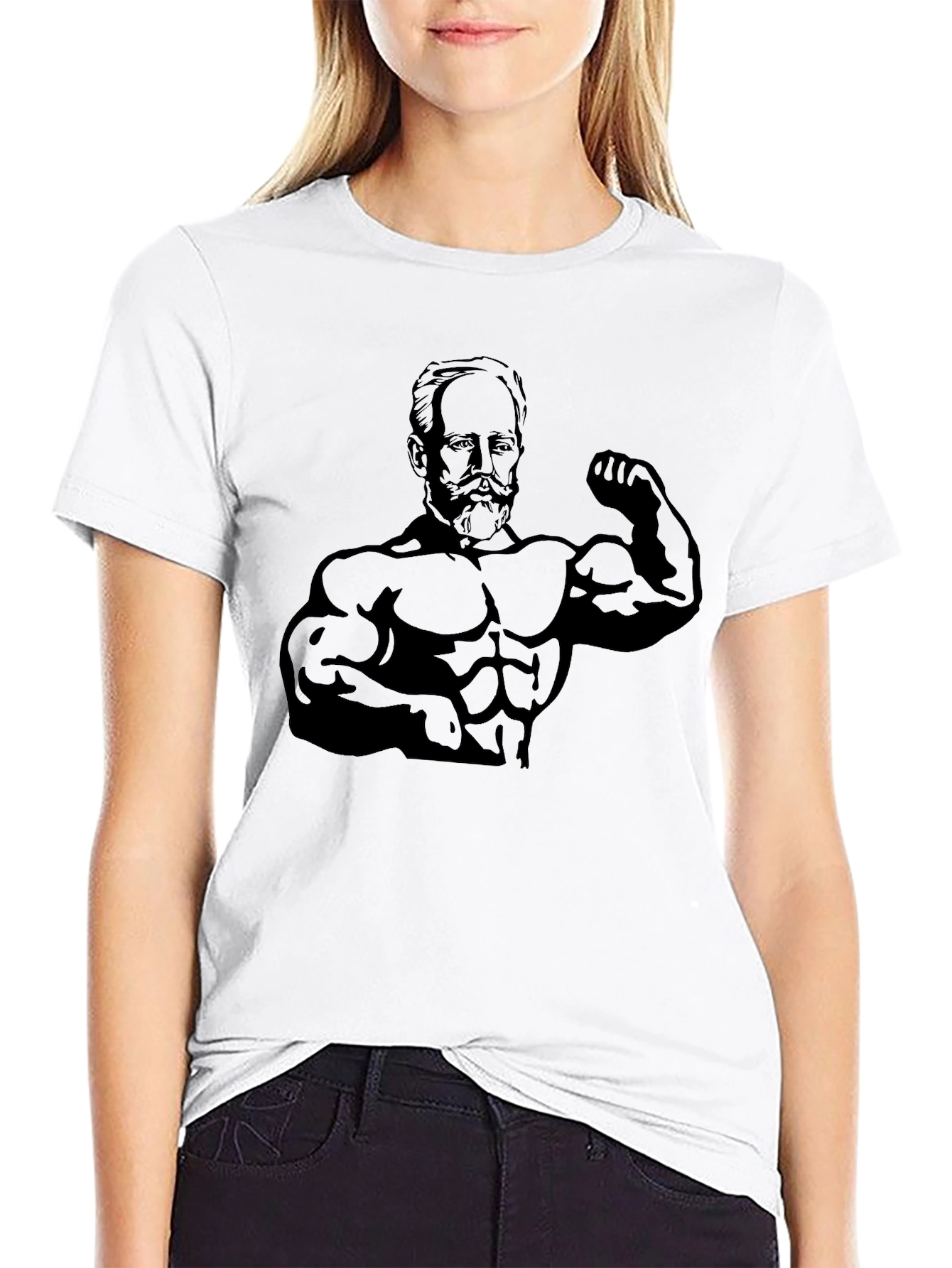 Funny Bodybuilder T-Shirt - Black Graphic Tee