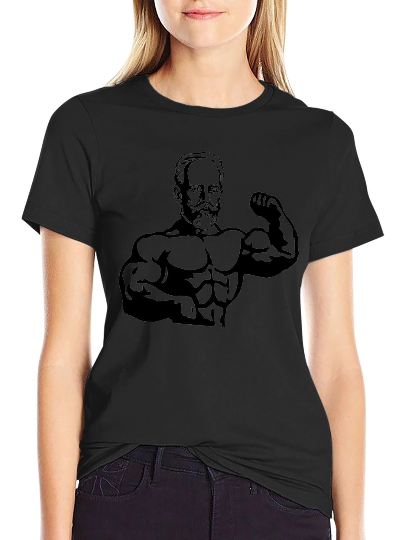 Funny Bodybuilder T-Shirt - Black Graphic Tee