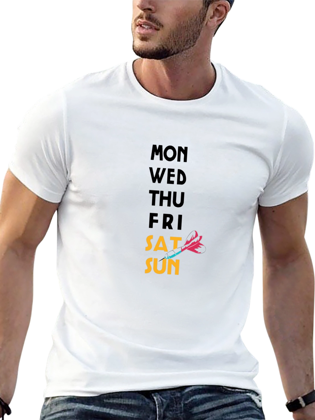Days of the Week T-Shirt - Dart Graphic