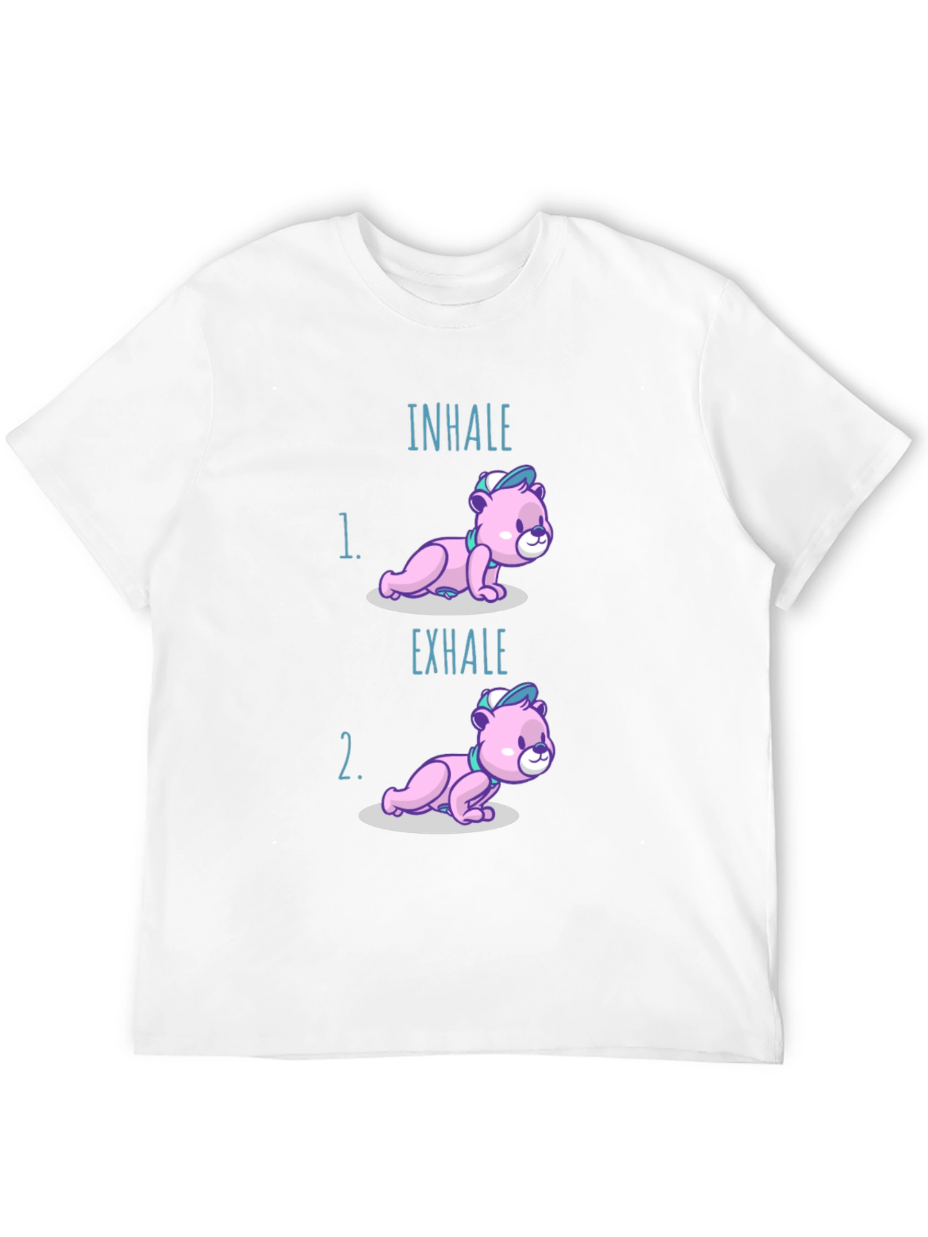 Inhale Exhale Yoga Bear T-Shirt - Meditation Comfort