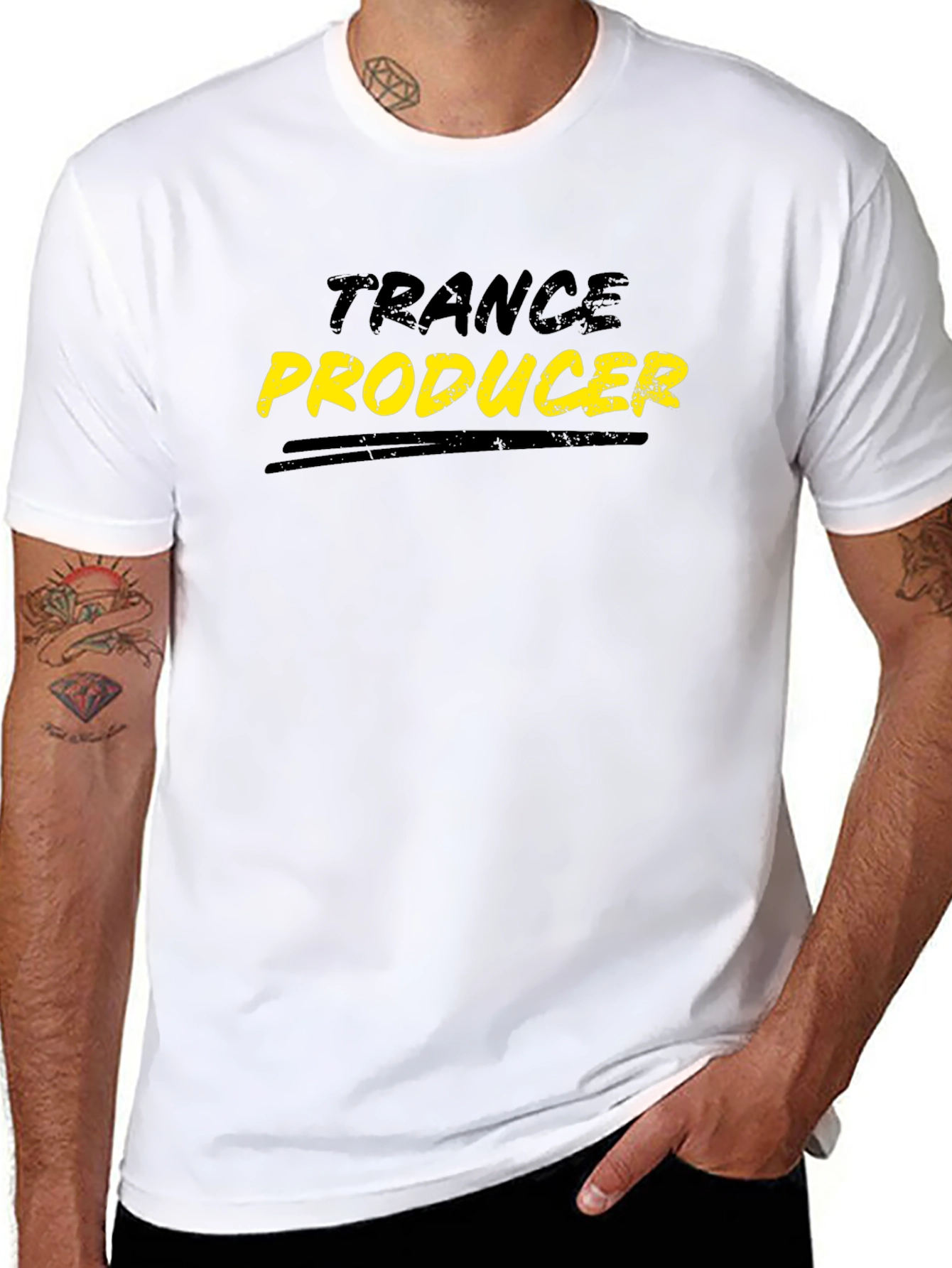 Trance Producer Black Graphic T-Shirt