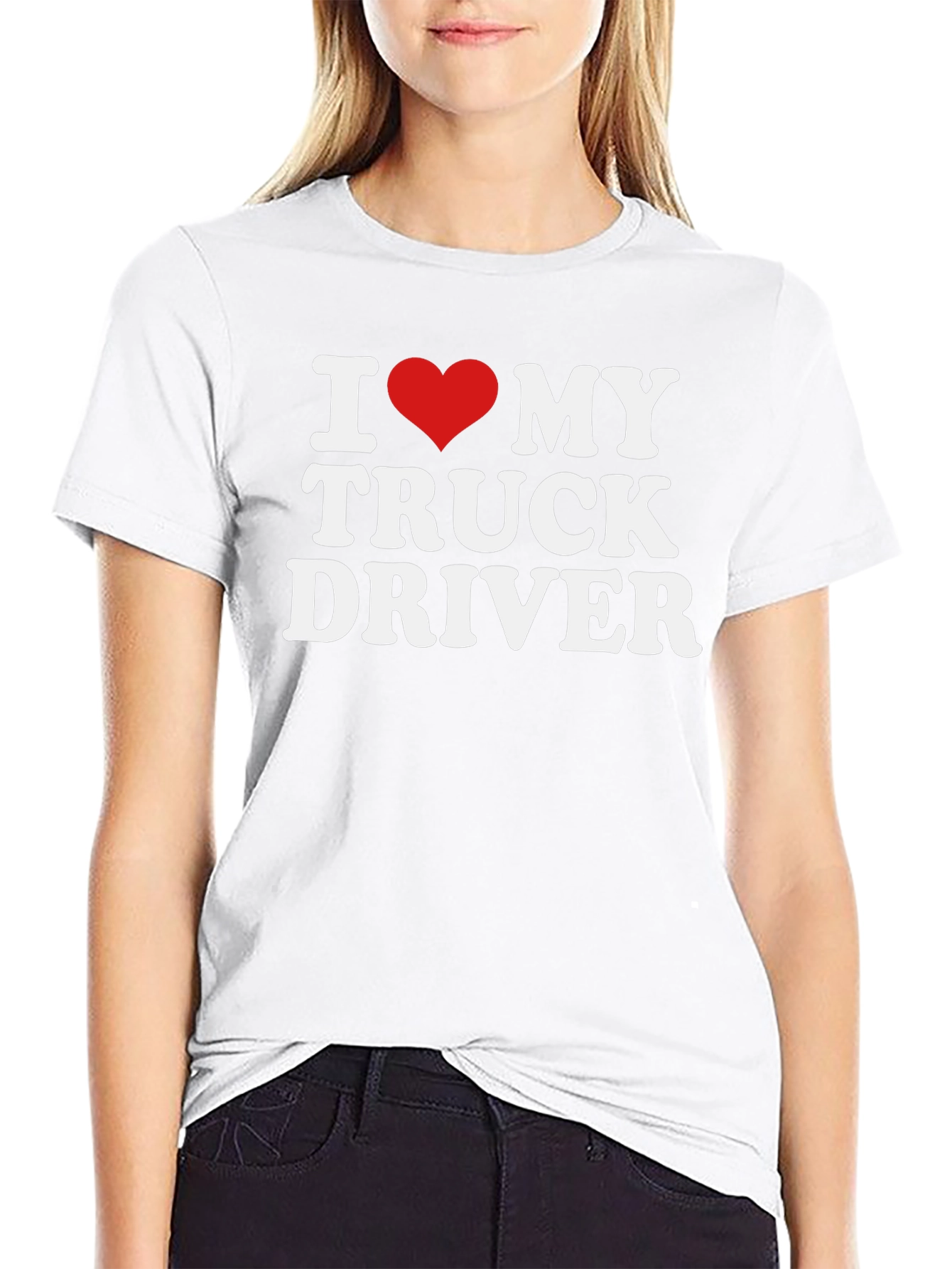 I Love My Truck Driver Tee - Trucker Gift