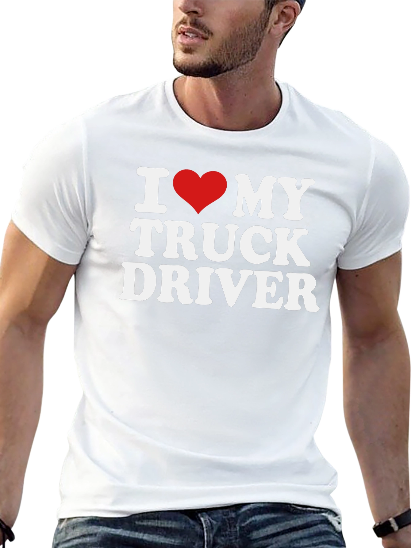 I Love My Truck Driver Tee - Trucker Gift