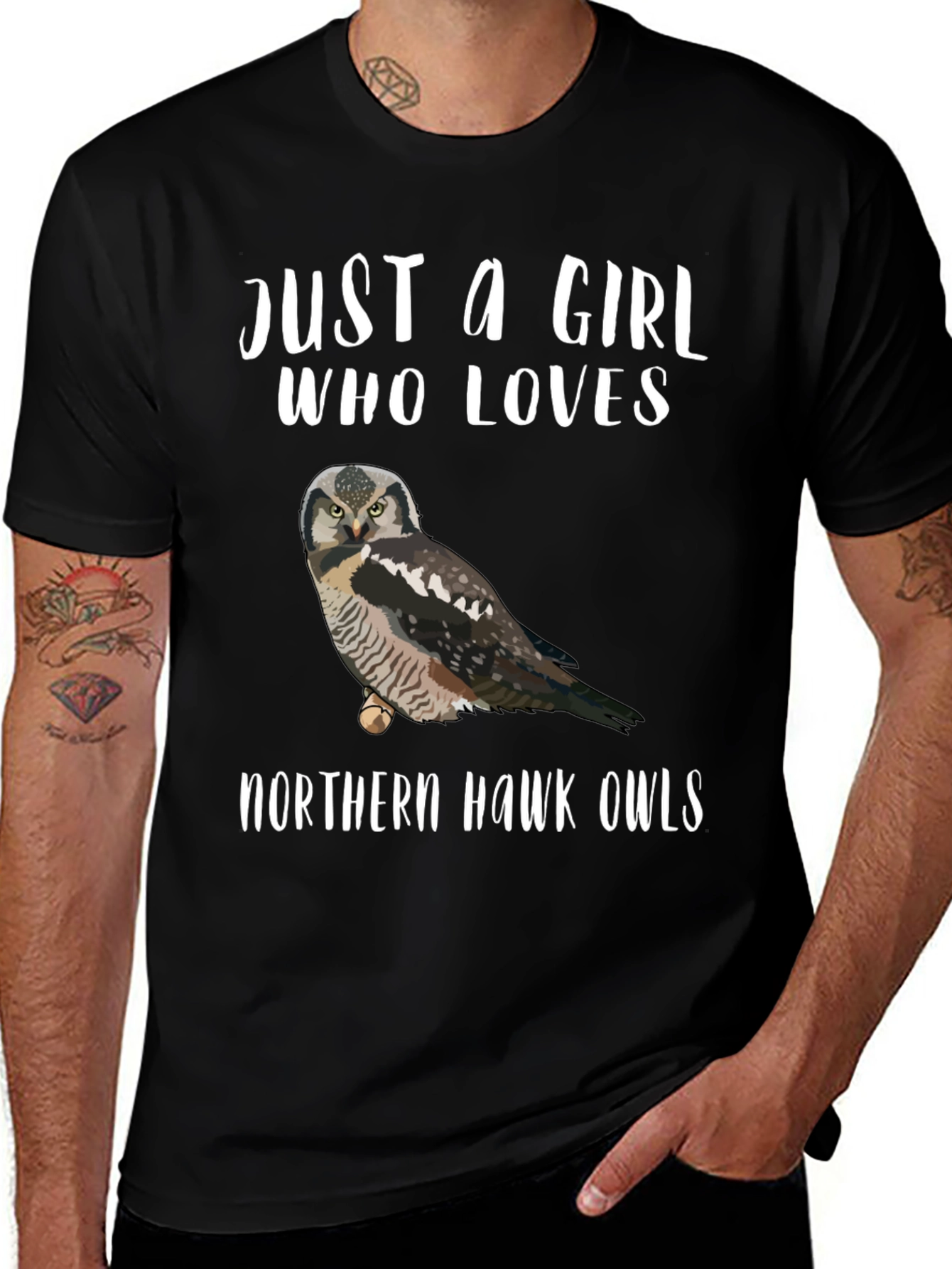 Northern Hawk Owl Graphic T-Shirt