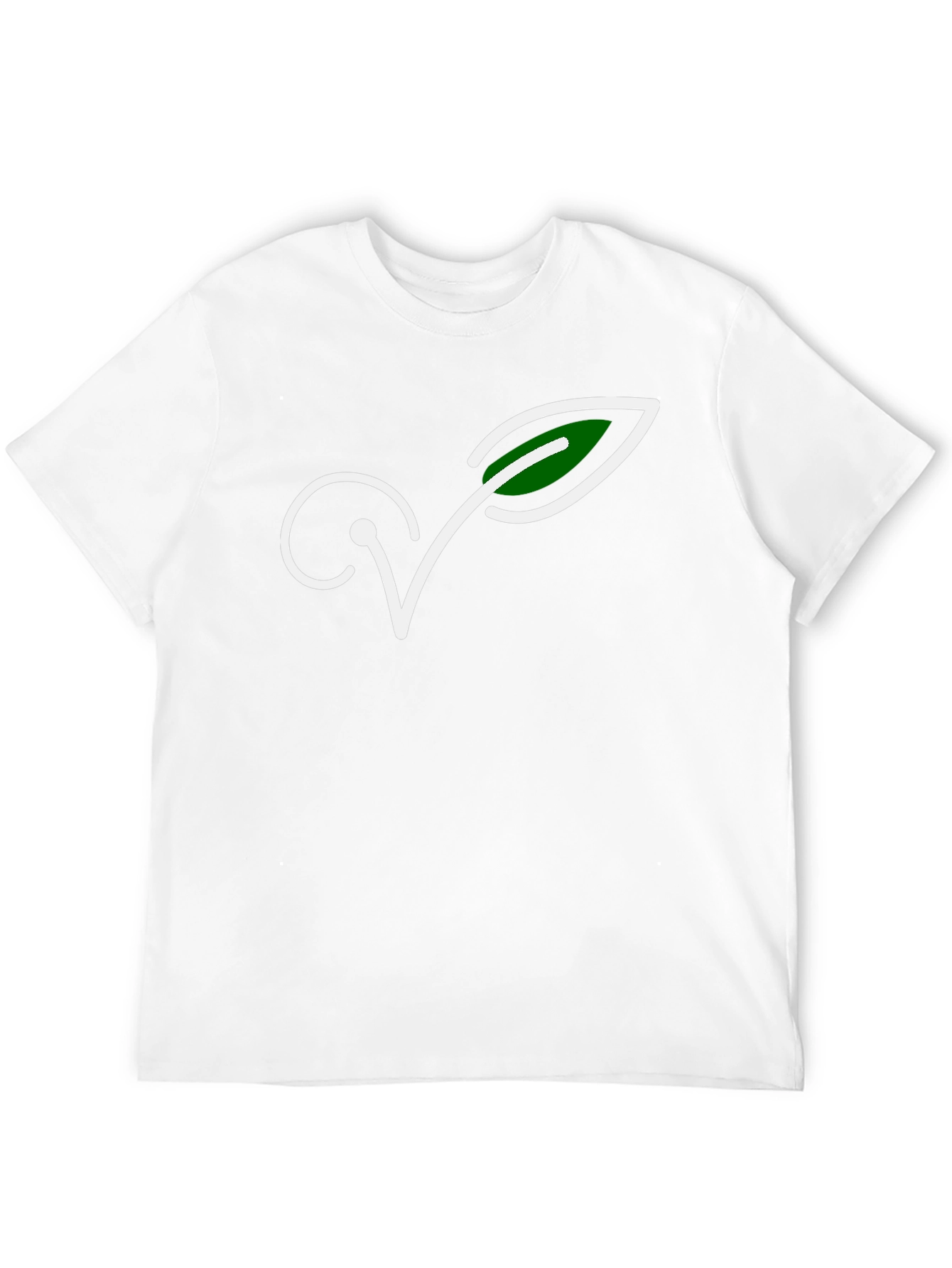 Vegan Symbol T-Shirt - Black Ethical Fashion