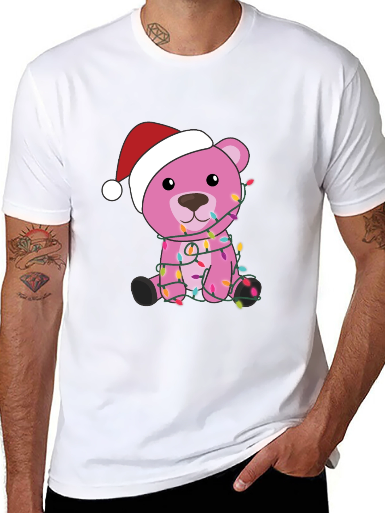 Christmas Bear Lights T-Shirt