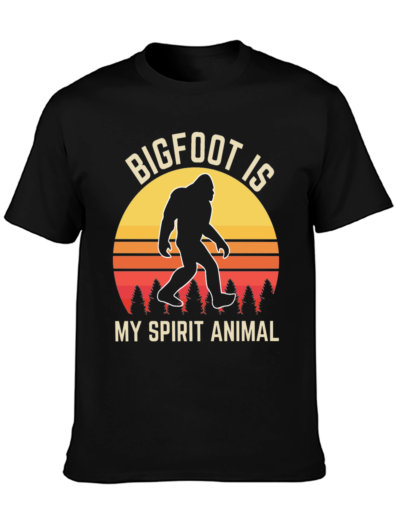 Bigfoot Spirit Animal T-Shirt - Retro Design