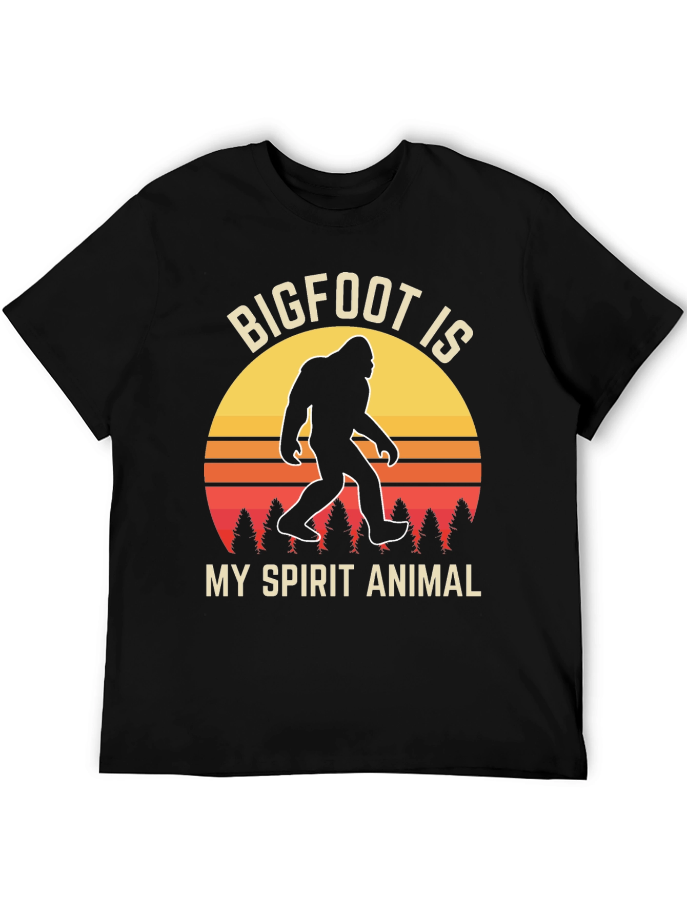 Bigfoot Spirit Animal T-Shirt - Retro Design