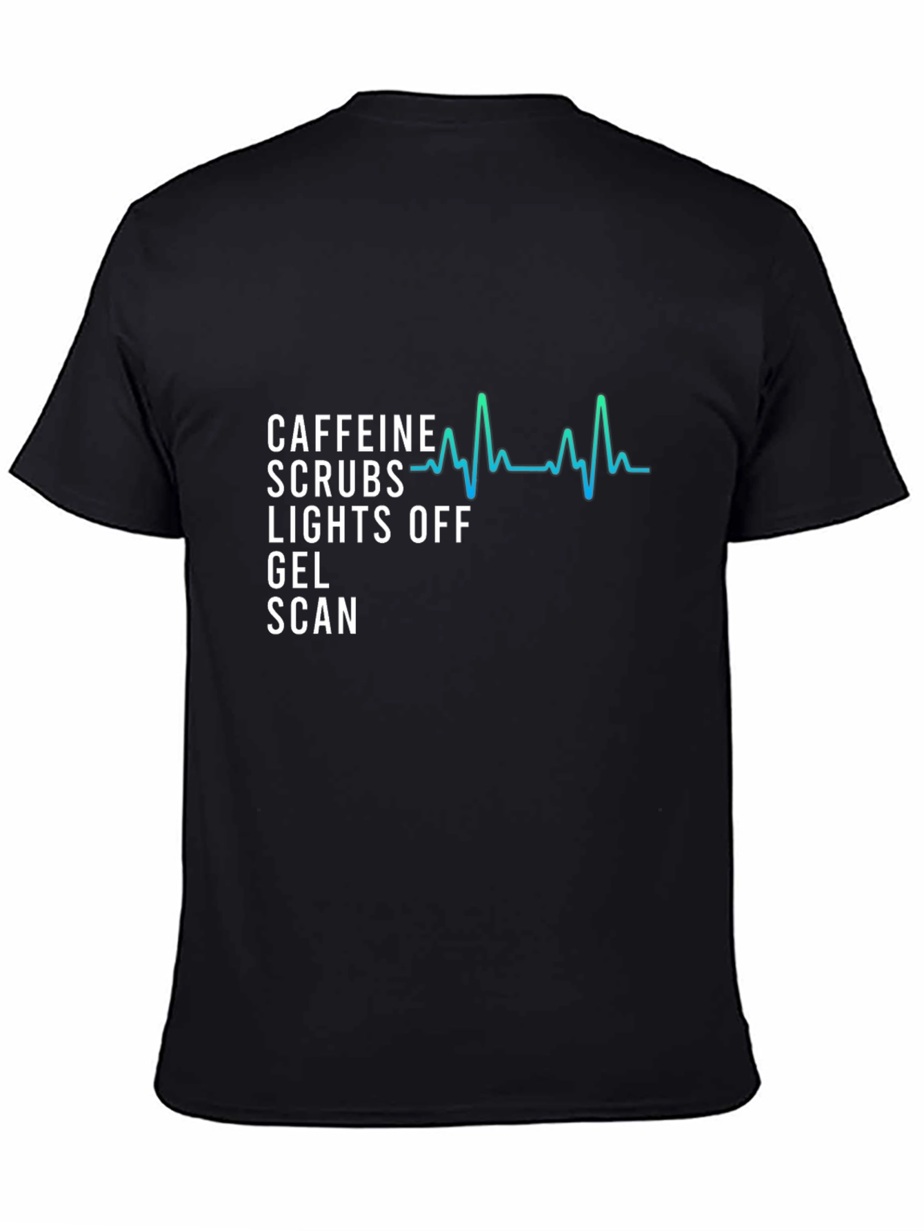 Caffeine Scrubs Lights Off T-Shirt - Scan Tech
