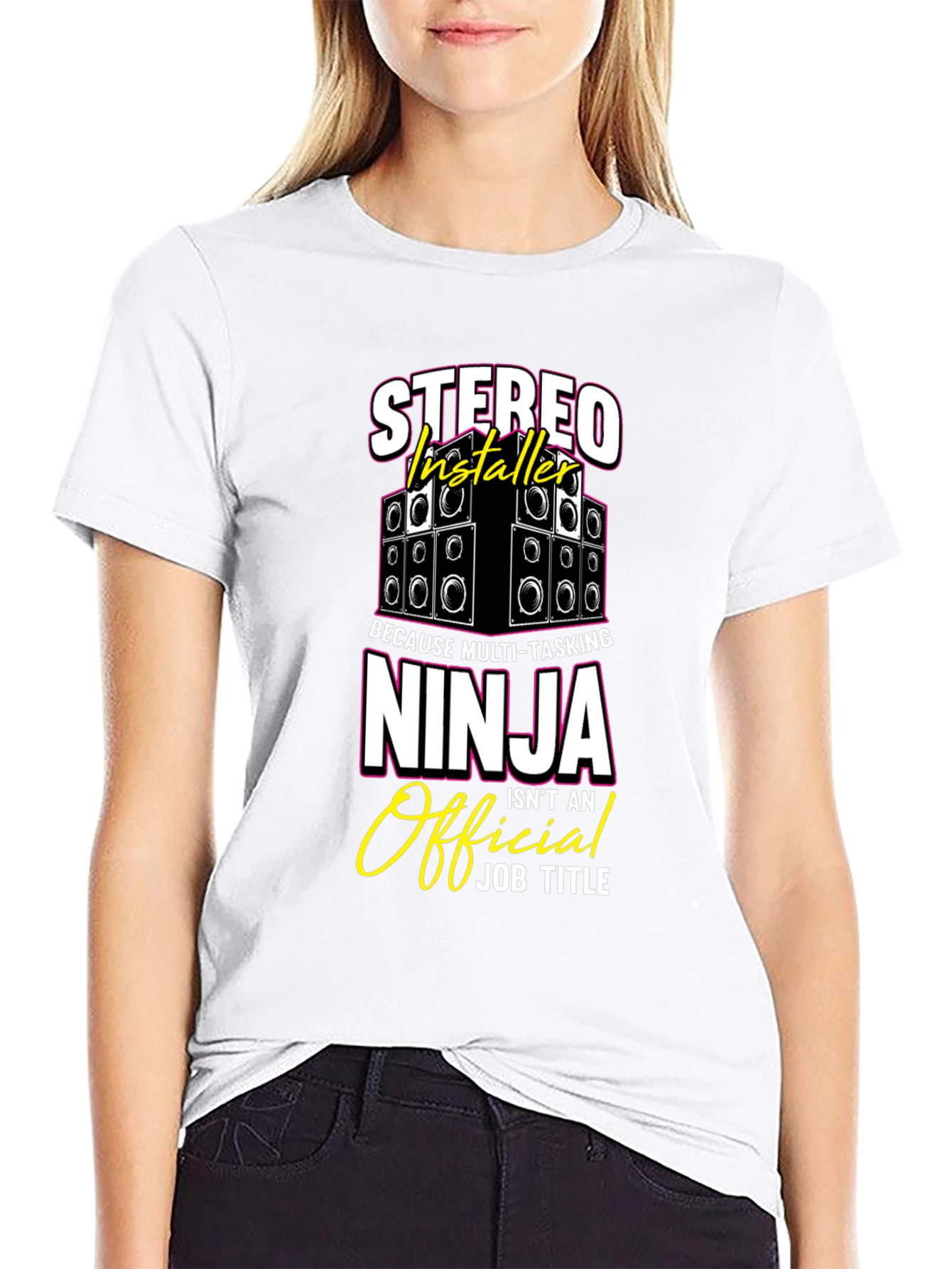 Stereo Installer Ninja T-Shirt Funny Gift