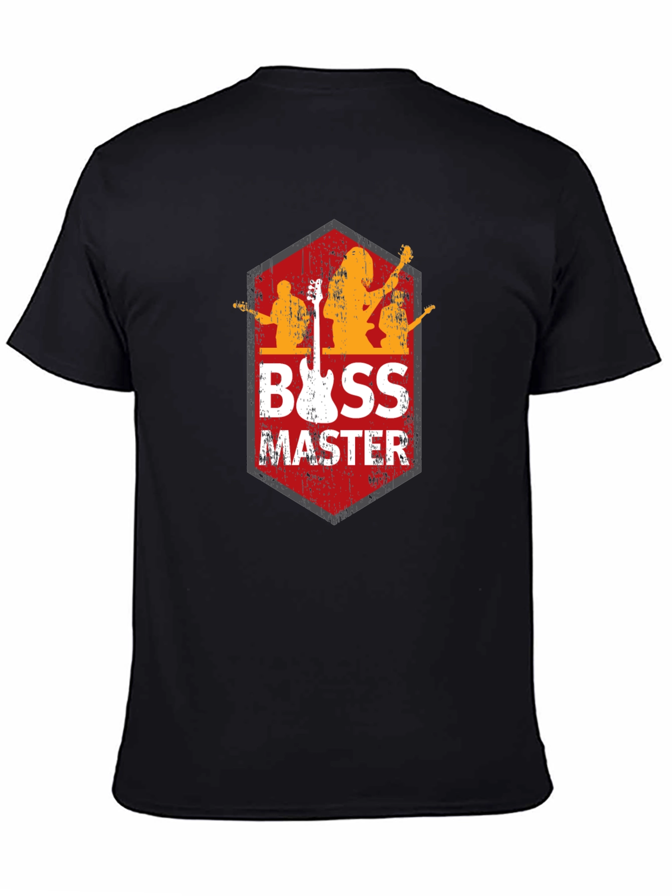 Bass Master Black Graphic T-Shirt for Music Lovers