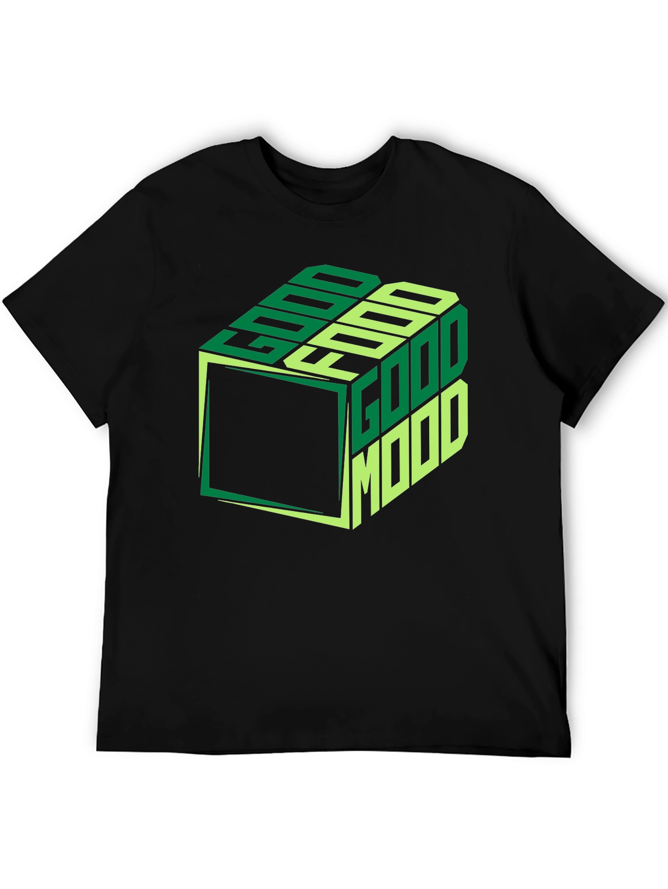 Good Mood Cube Graphic Tee - Stylish Comfort