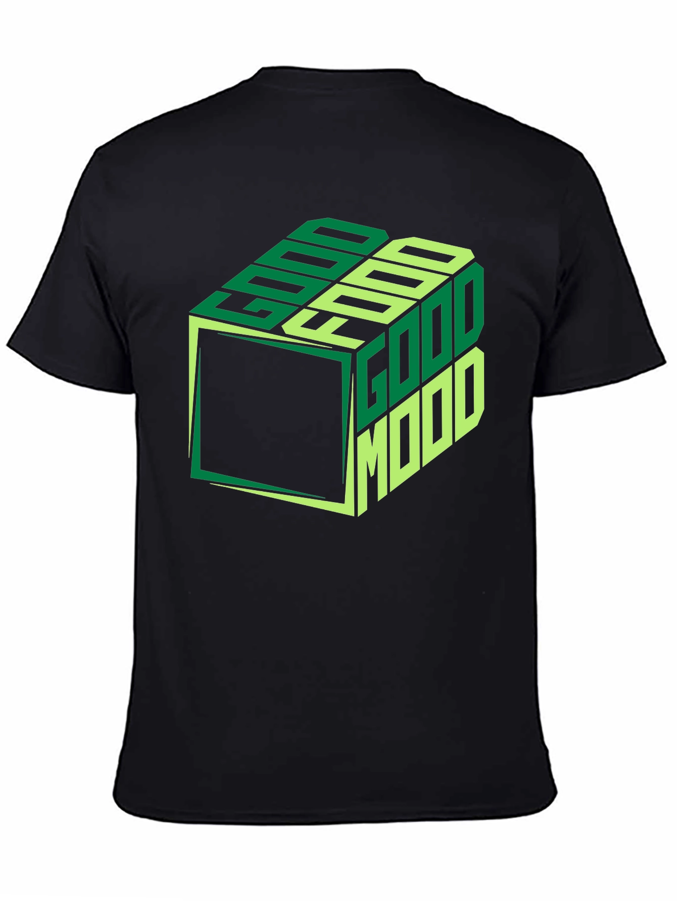 Good Mood Cube Graphic Tee - Stylish Comfort