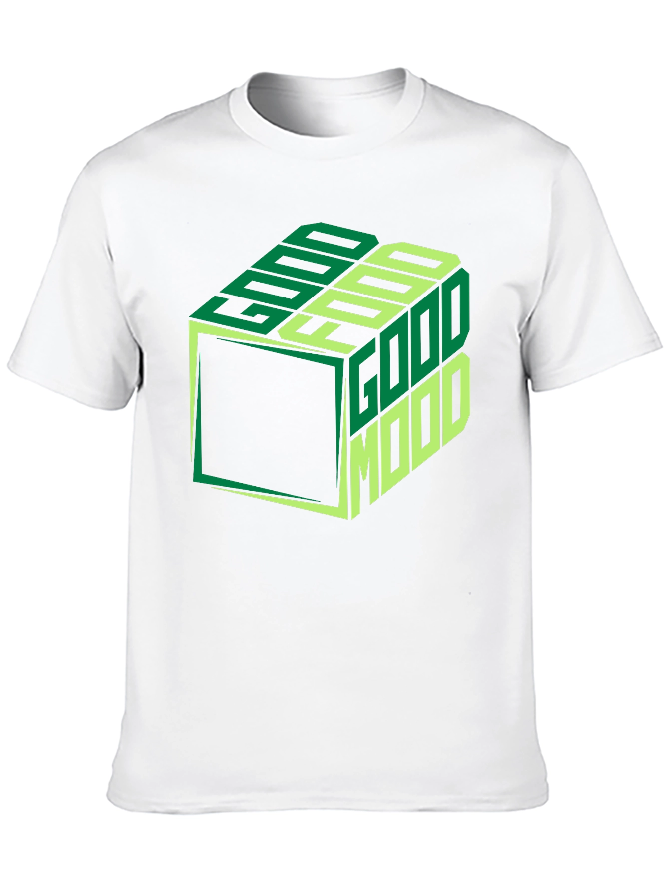 Good Mood Cube Graphic Tee - Stylish Comfort