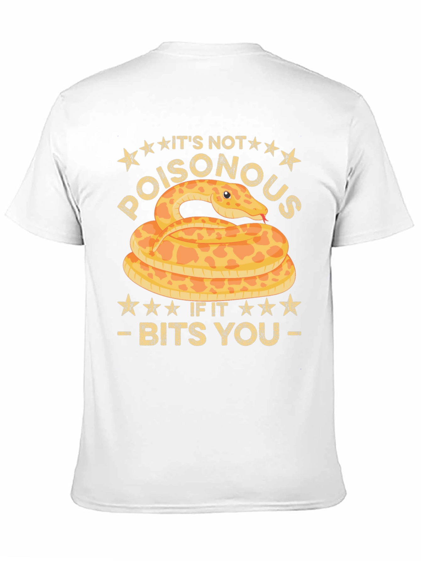 Funny Snake Bites T-Shirt - Its Not Poisonous