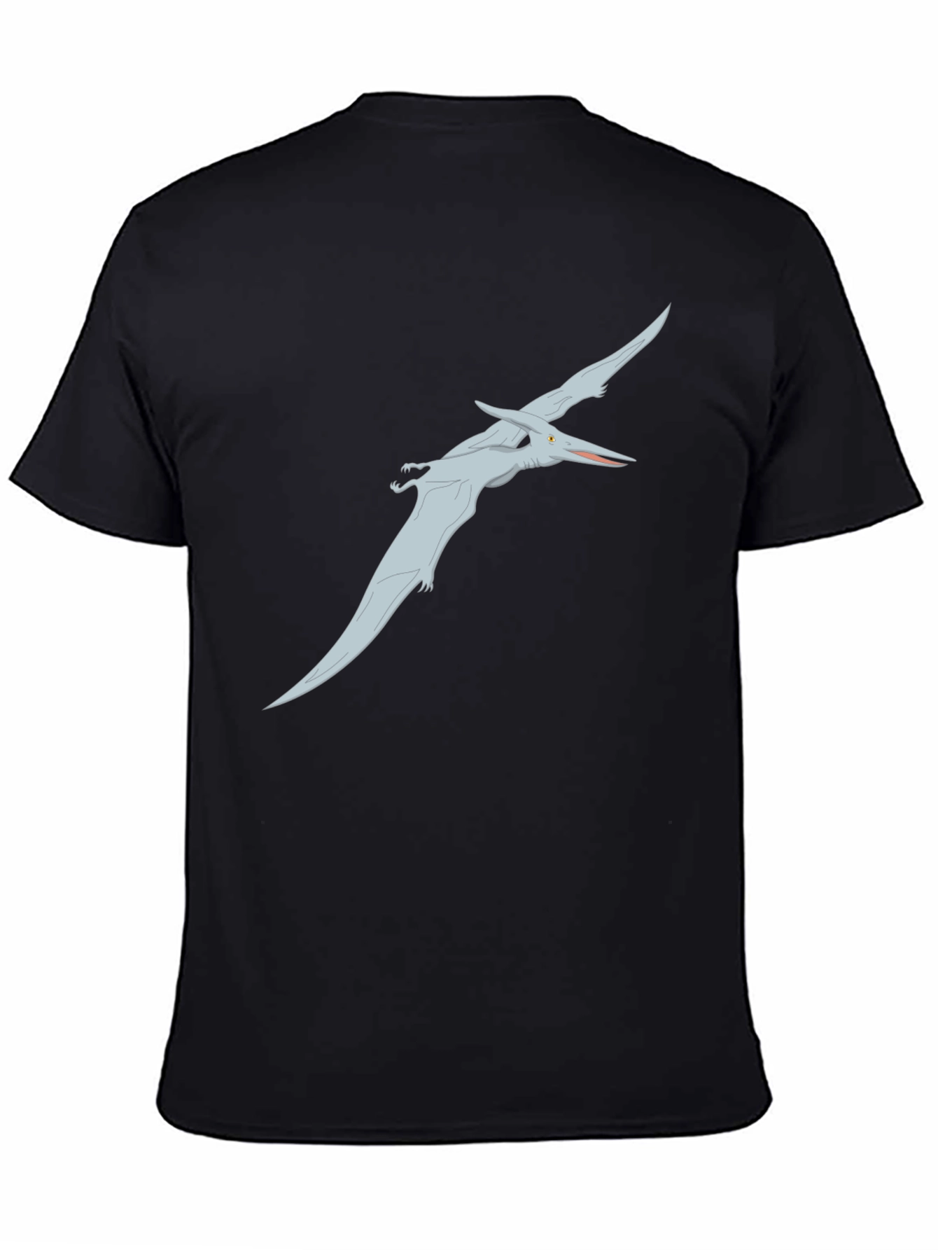 Pterodactyl Graphic Tee - Black Cotton Shirt